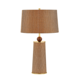 Mitzi January Table Lamp in Aged Brass - Detail Close-Up