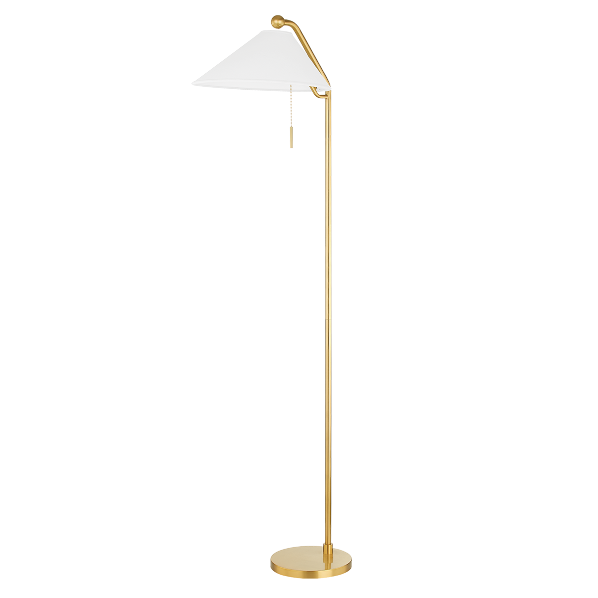 Mitzi Aisa Floor Lamp in Aged Brass - Additional View