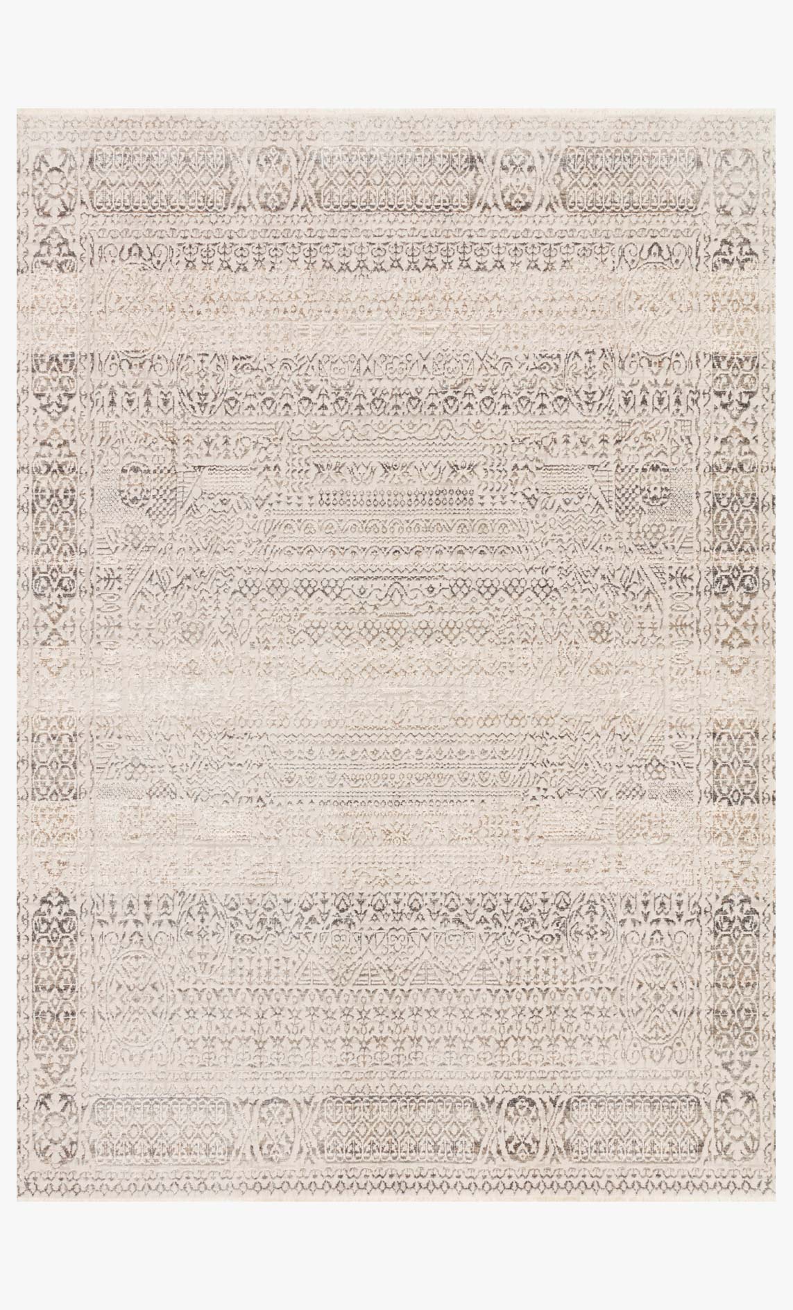 Loloi Homage Ivory / Silver Rug White Cliff Studio Area Rugs