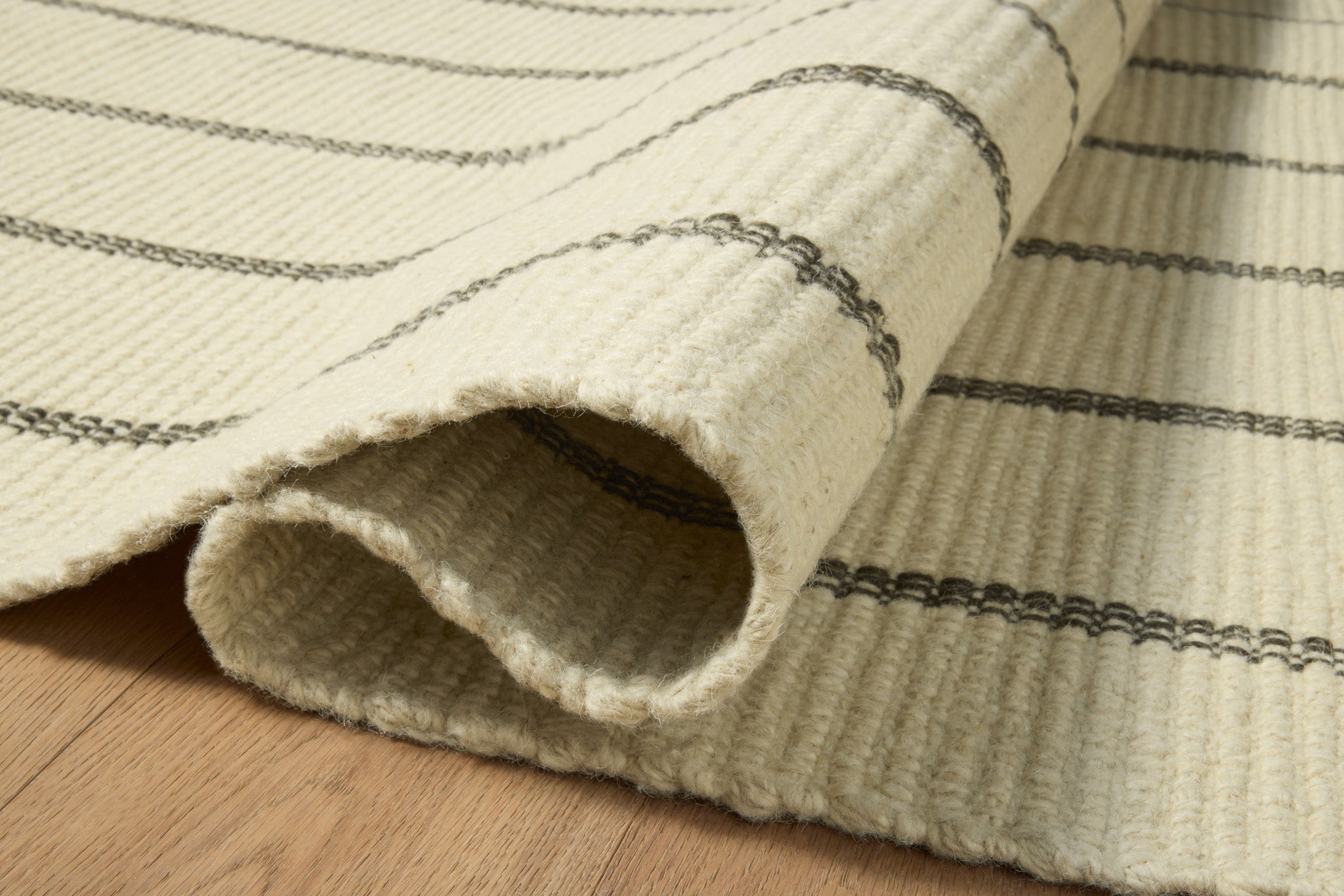 Amber Lewis x Loloi Harlan Ivory / Charcoal Rug White Cliff Studio Area Rugs
