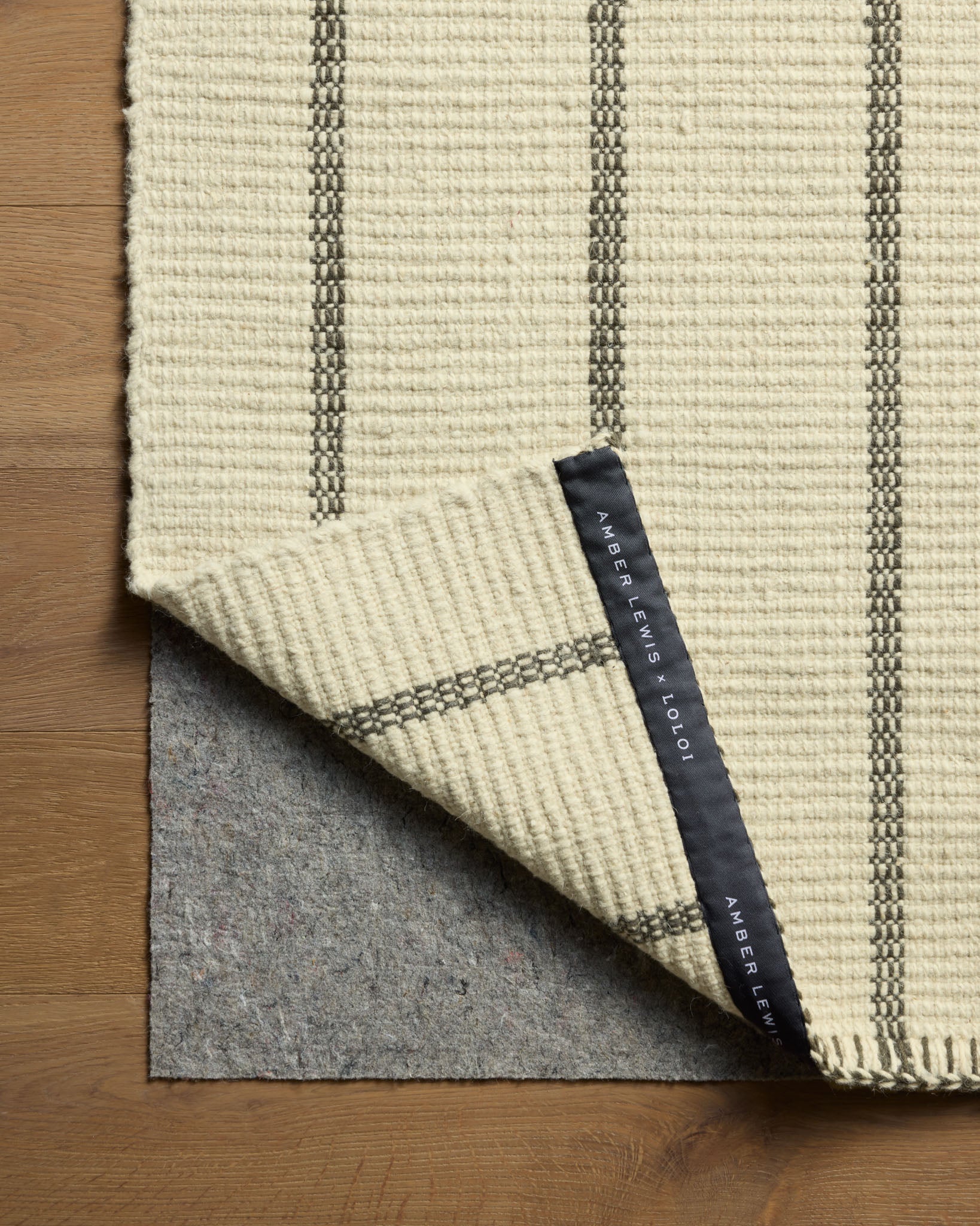 Amber Lewis x Loloi Harlan Ivory / Charcoal Rug White Cliff Studio Area Rugs