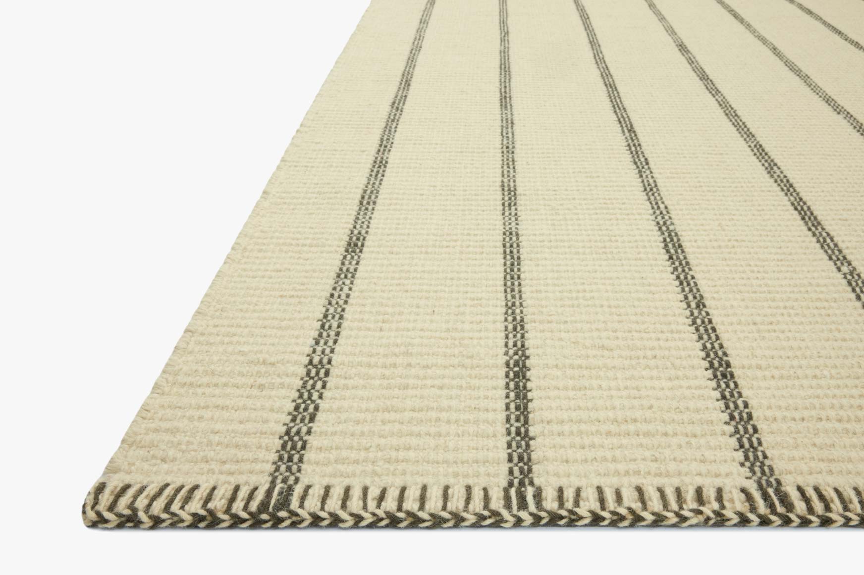 Amber Lewis x Loloi Harlan Ivory / Charcoal Rug White Cliff Studio Area Rugs