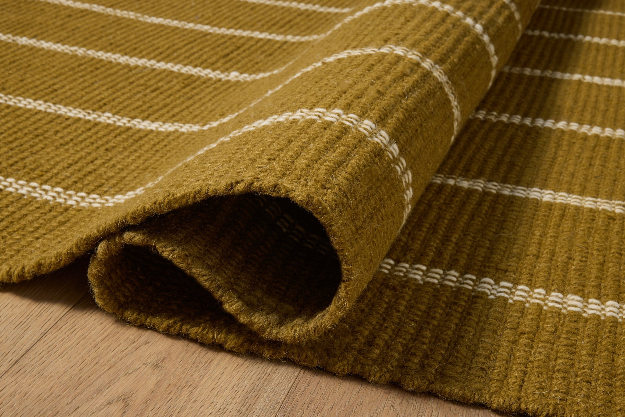 Amber Lewis x Loloi Harlan Ochre / Ivory Rug White Cliff Studio Area Rugs
