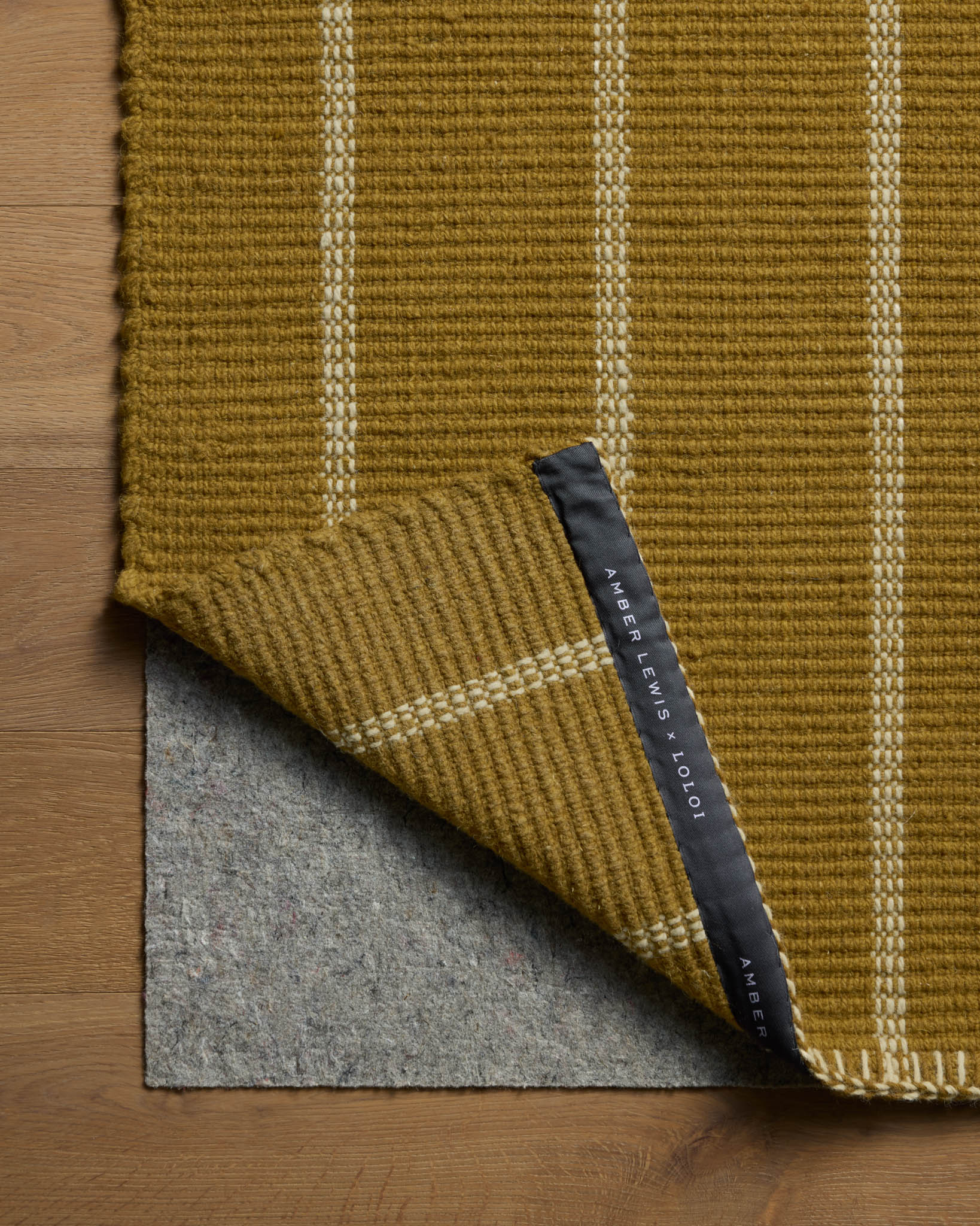 Amber Lewis x Loloi Harlan Ochre / Ivory Rug White Cliff Studio Area Rugs