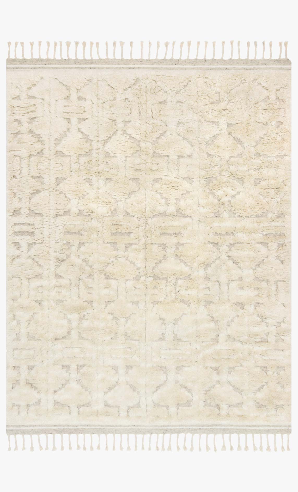 Loloi Hygge Oatmeal / Ivory Rug White Cliff Studio Area Rugs