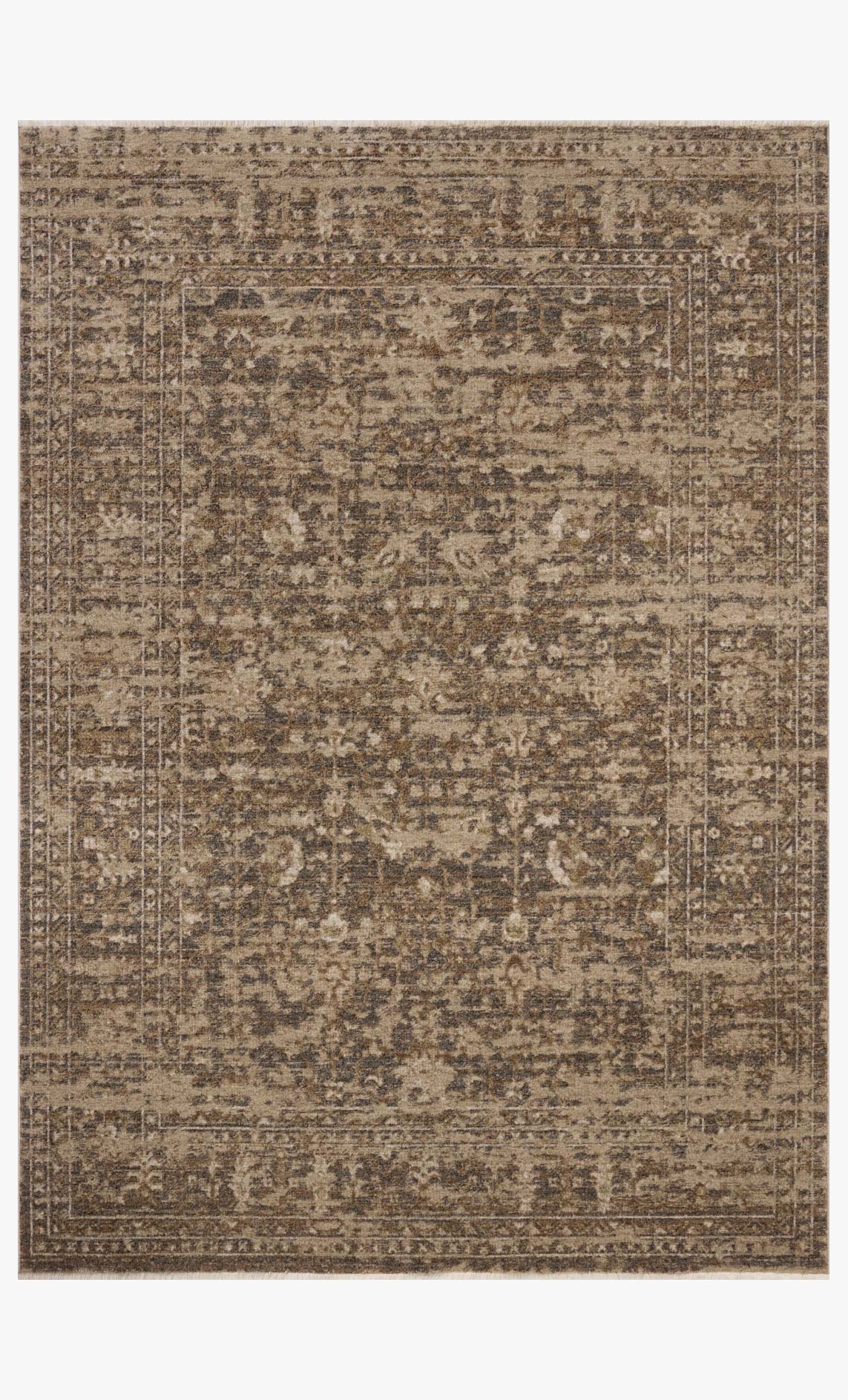 Loloi II Haywood Granite / Natural Rug White Cliff Studio Area Rugs