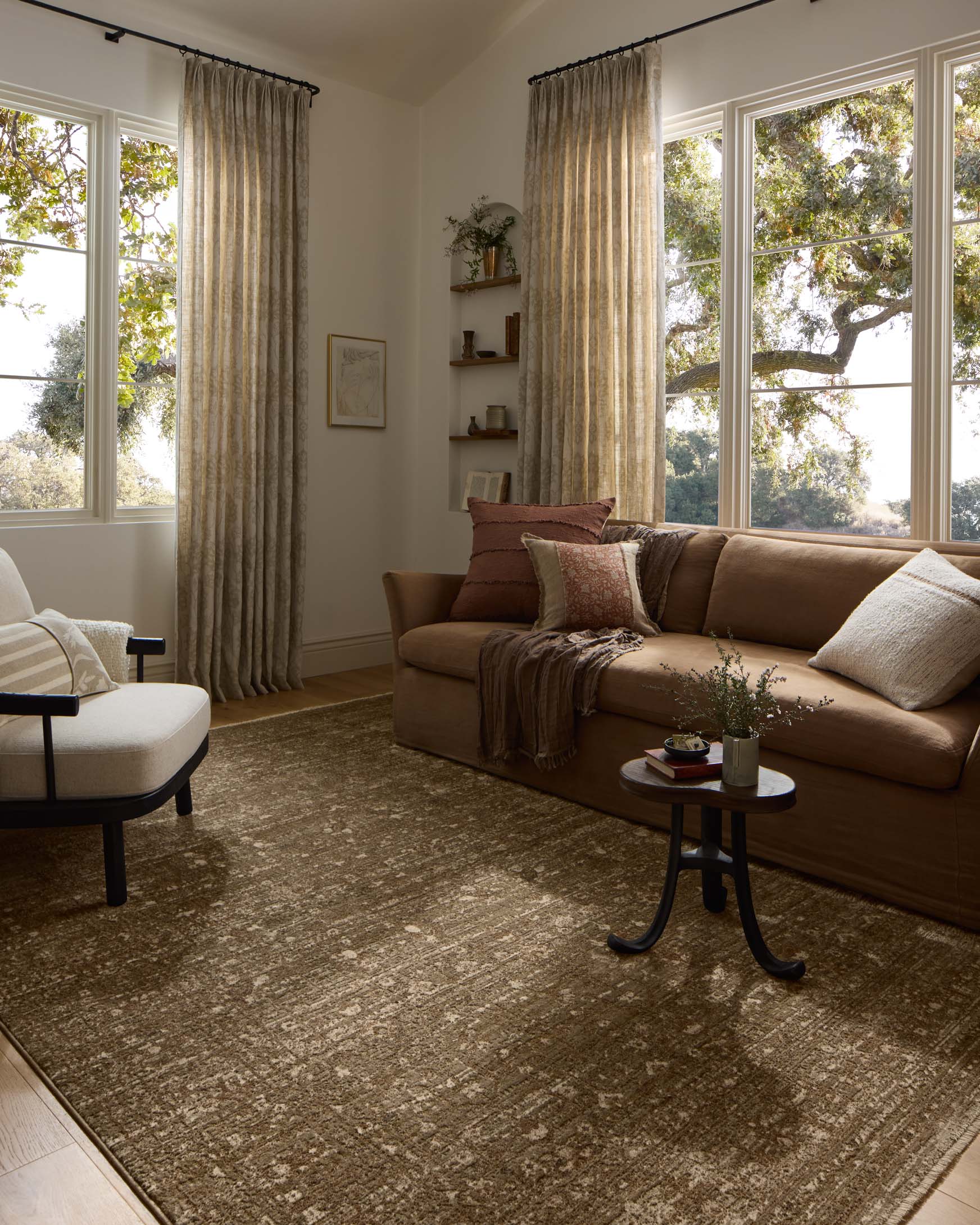 Loloi II Haywood Sage / Brown Rug White Cliff Studio Area Rugs