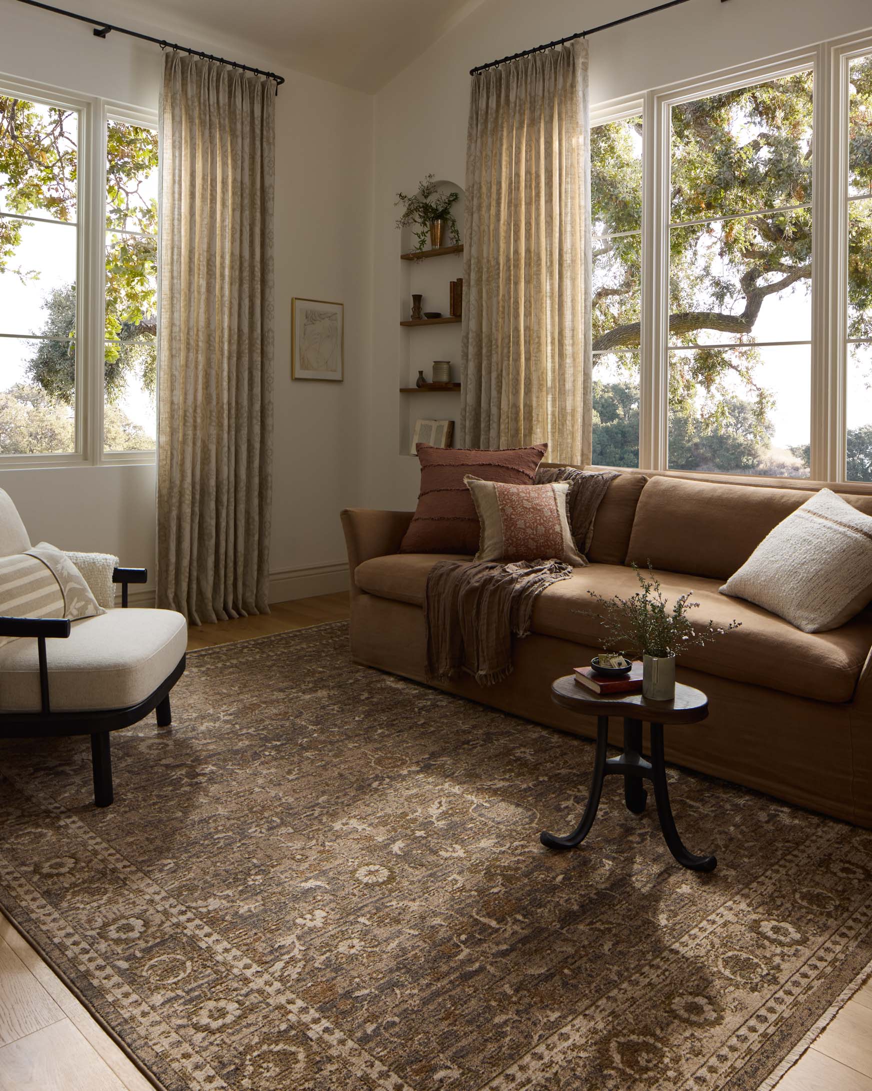 Loloi II Haywood Pebble / Charcoal Rug White Cliff Studio Area Rugs