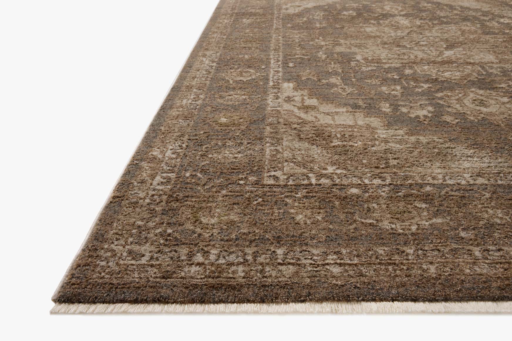 Loloi II Haywood Charcoal / Mocha Rug White Cliff Studio Area Rugs