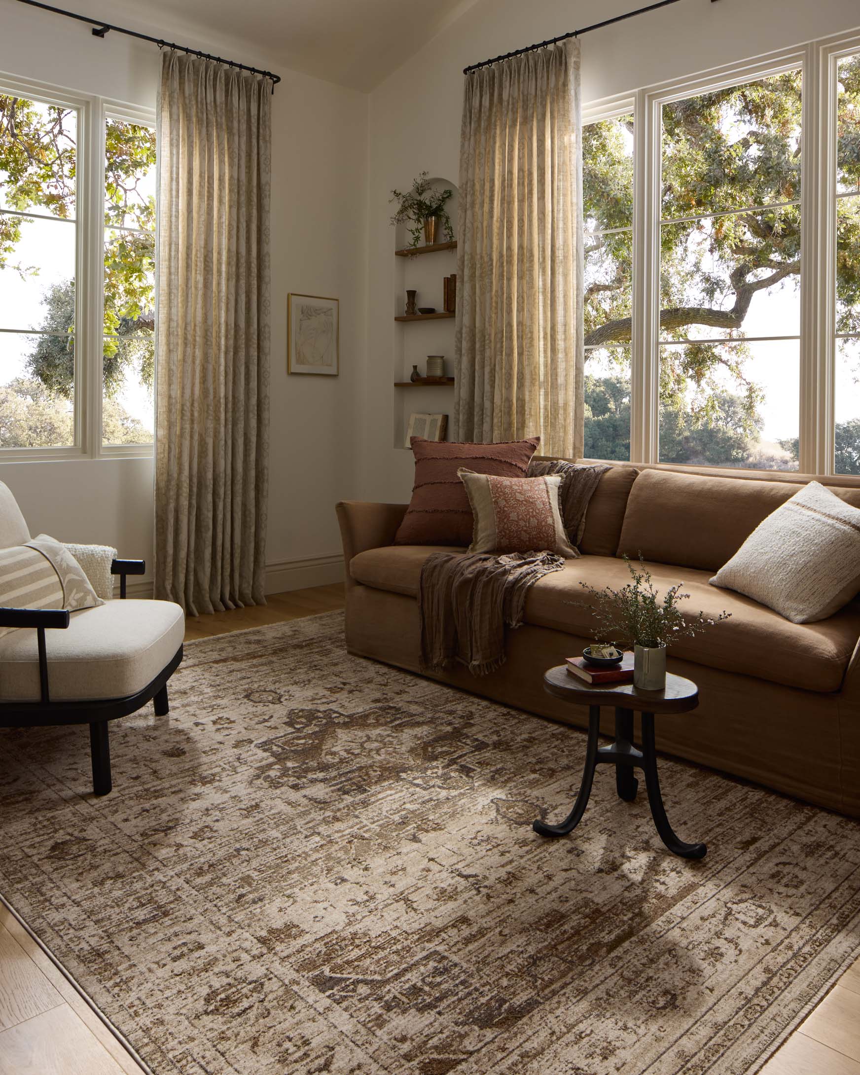 Loloi II Haywood Natural / Bark Rug White Cliff Studio Area Rugs
