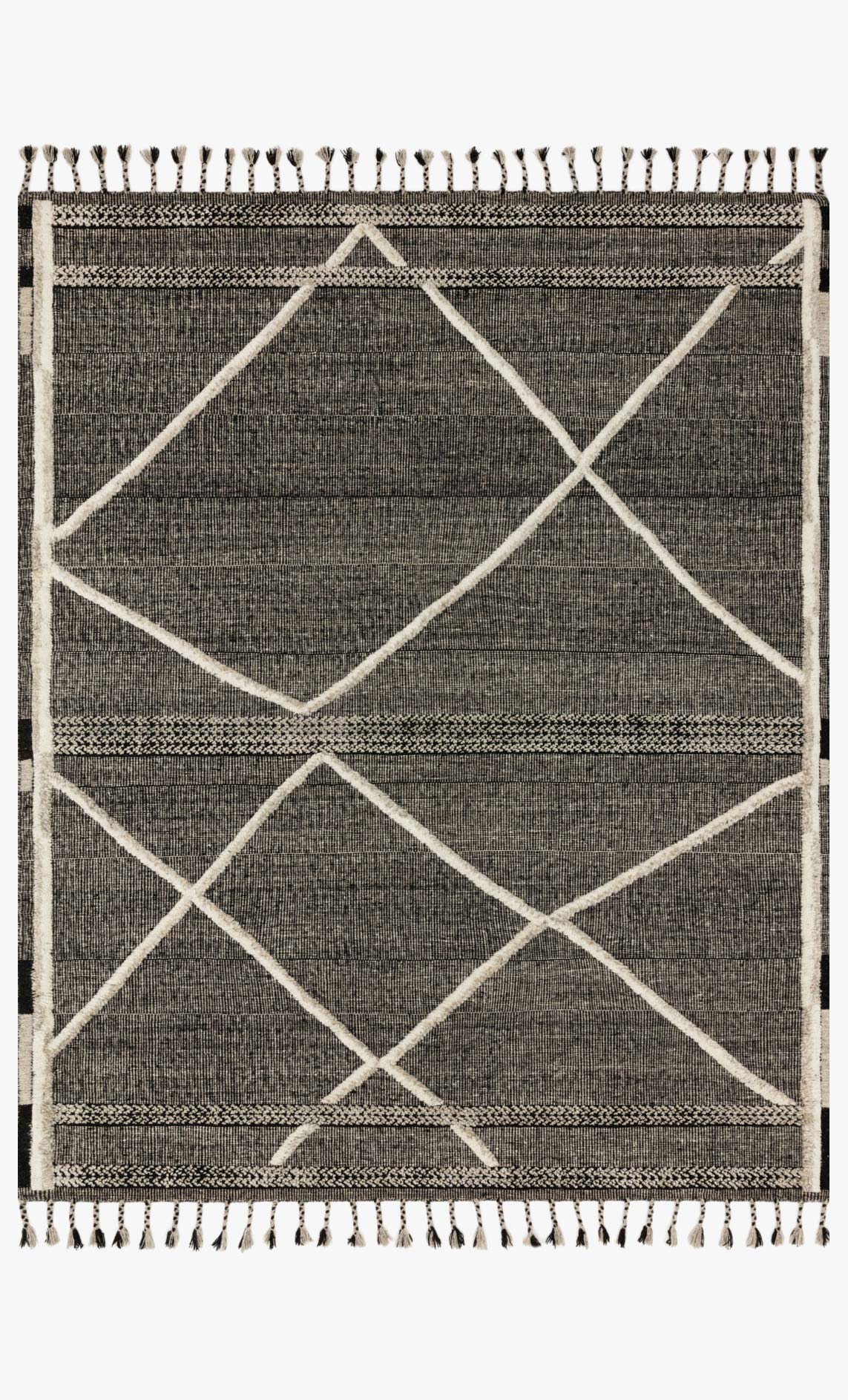 Loloi Iman Beige / Charcoal Rug White Cliff Studio Area Rugs