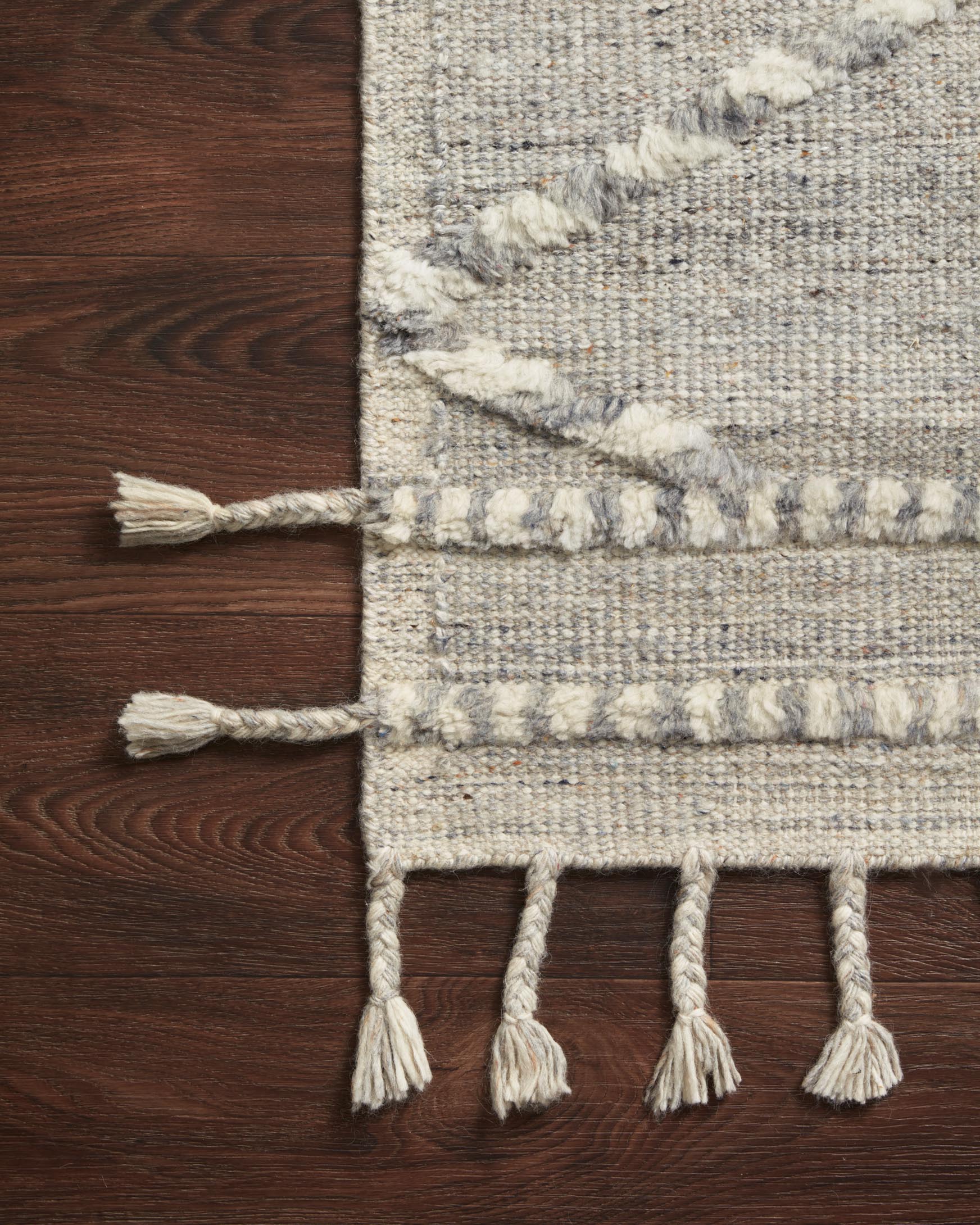 Loloi Iman Ivory / Lt. Grey Rug White Cliff Studio Area Rugs