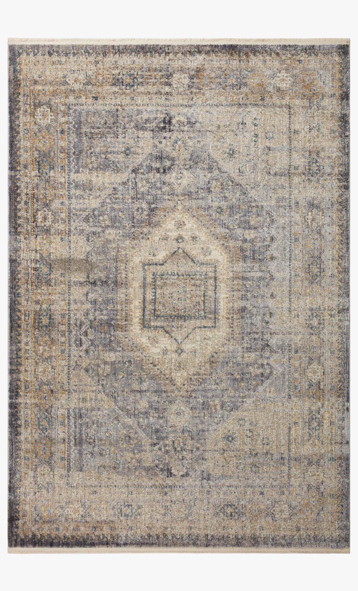 Magnolia Home by Joanna Gaines x Loloi Janey Slate / Gold Rug White Cliff Studio Area Rugs