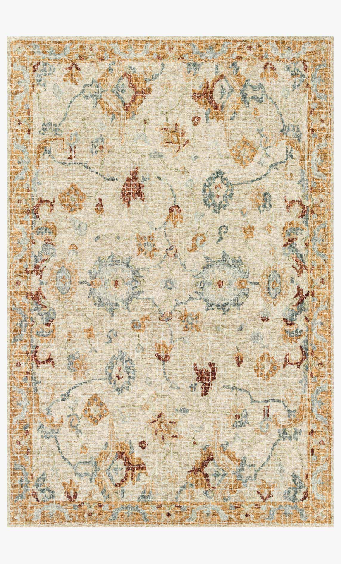 Loloi Julian Ivory / Multi Rug White Cliff Studio Area Rugs
