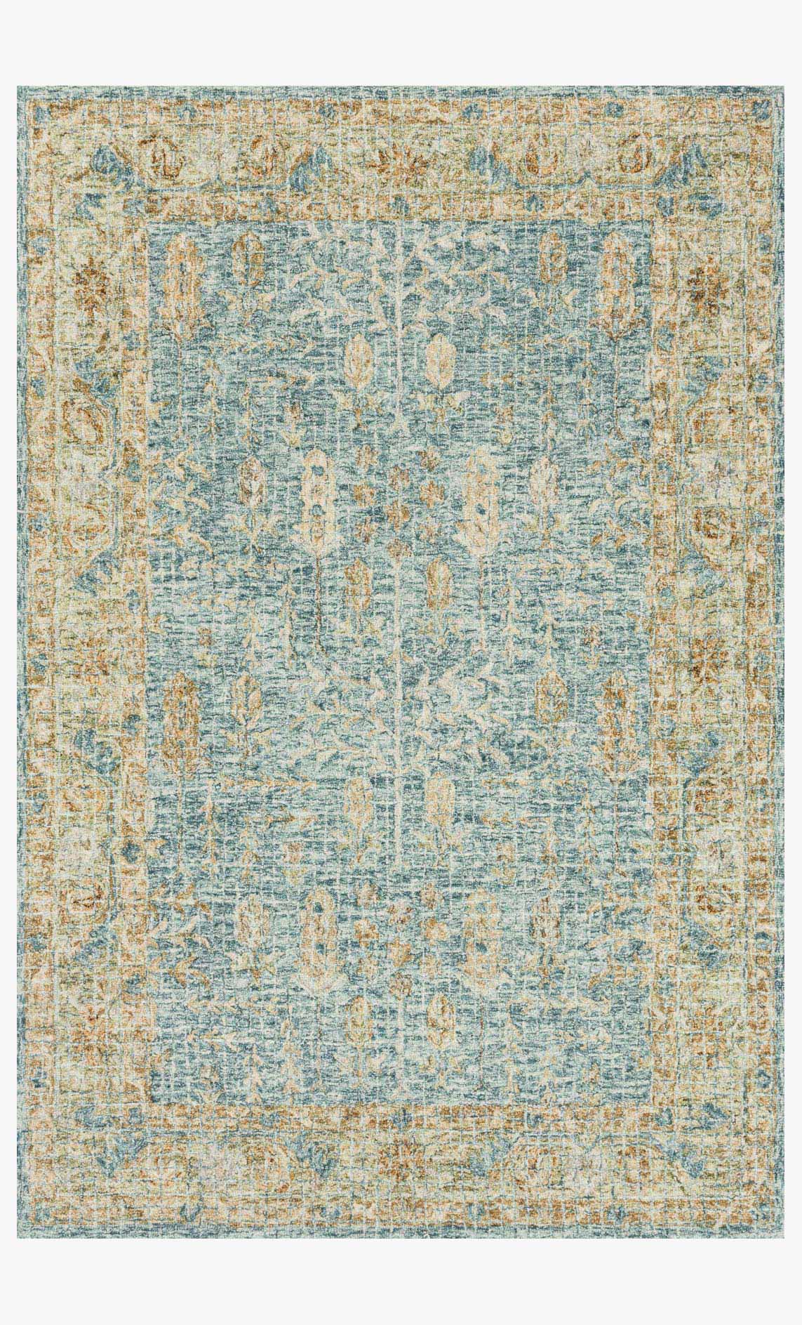 Loloi Julian Blue / Gold Rug White Cliff Studio Area Rugs