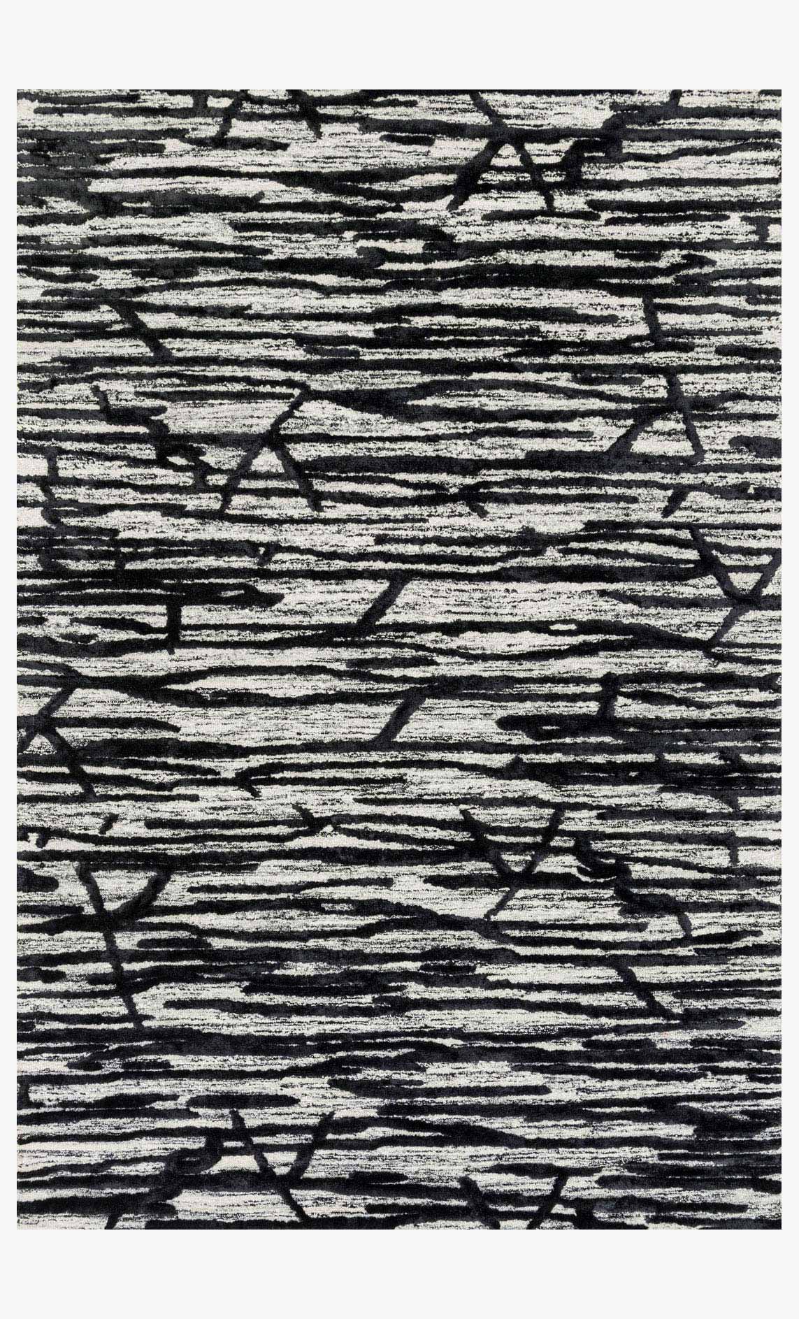 Loloi Juneau Ivory / Black Rug White Cliff Studio Area Rugs