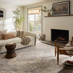 Magnolia Home by Joanna Gaines x Loloi Junie Denim / Natural Rug White Cliff Studio Area Rugs