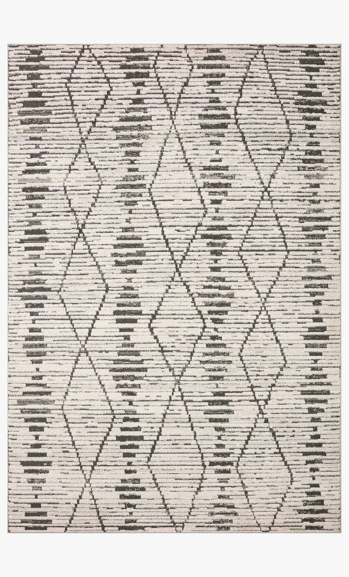 Loloi II Kamala Charcoal / Dove Rug White Cliff Studio Area Rugs