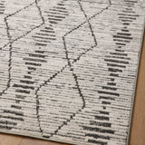 Loloi II Kamala Charcoal / Dove Rug White Cliff Studio Area Rugs