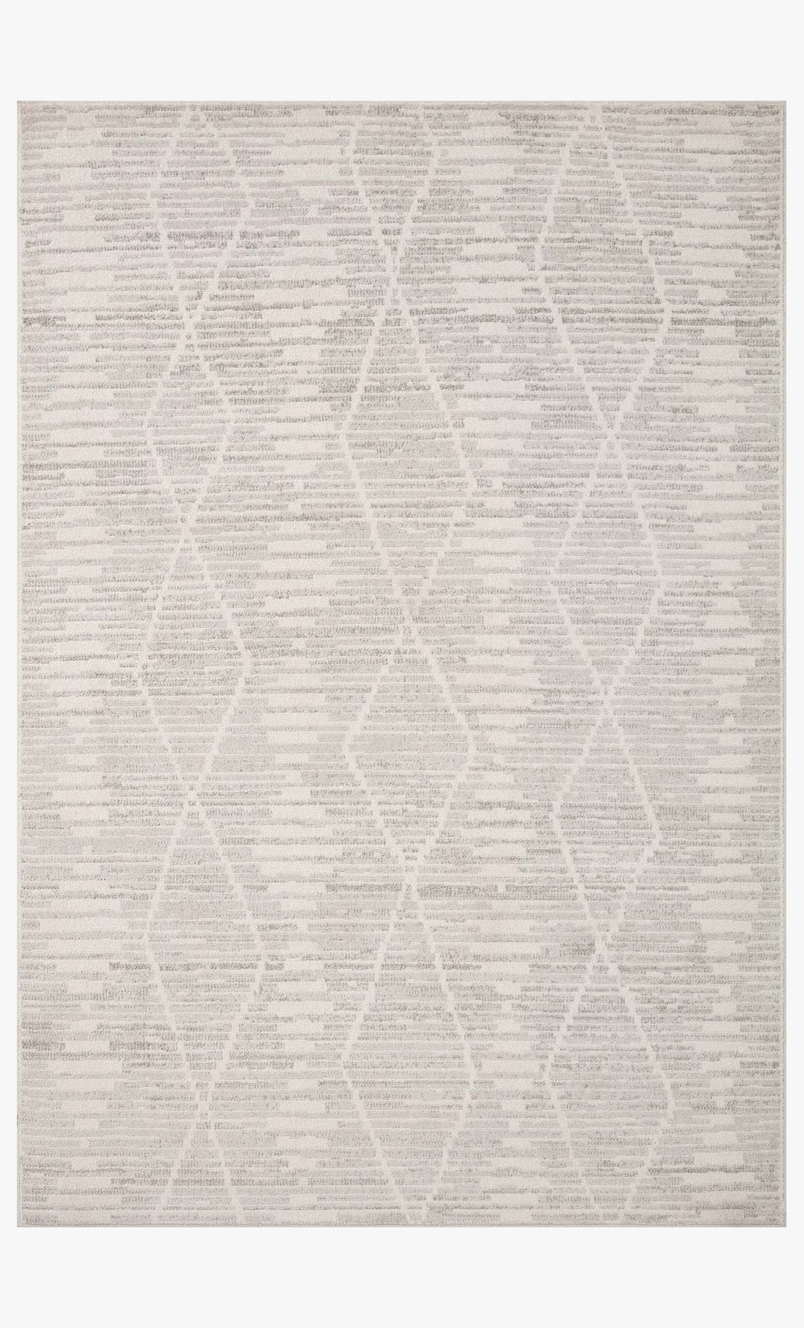 Loloi II Kamala Ivory / Silver Rug White Cliff Studio Area Rugs