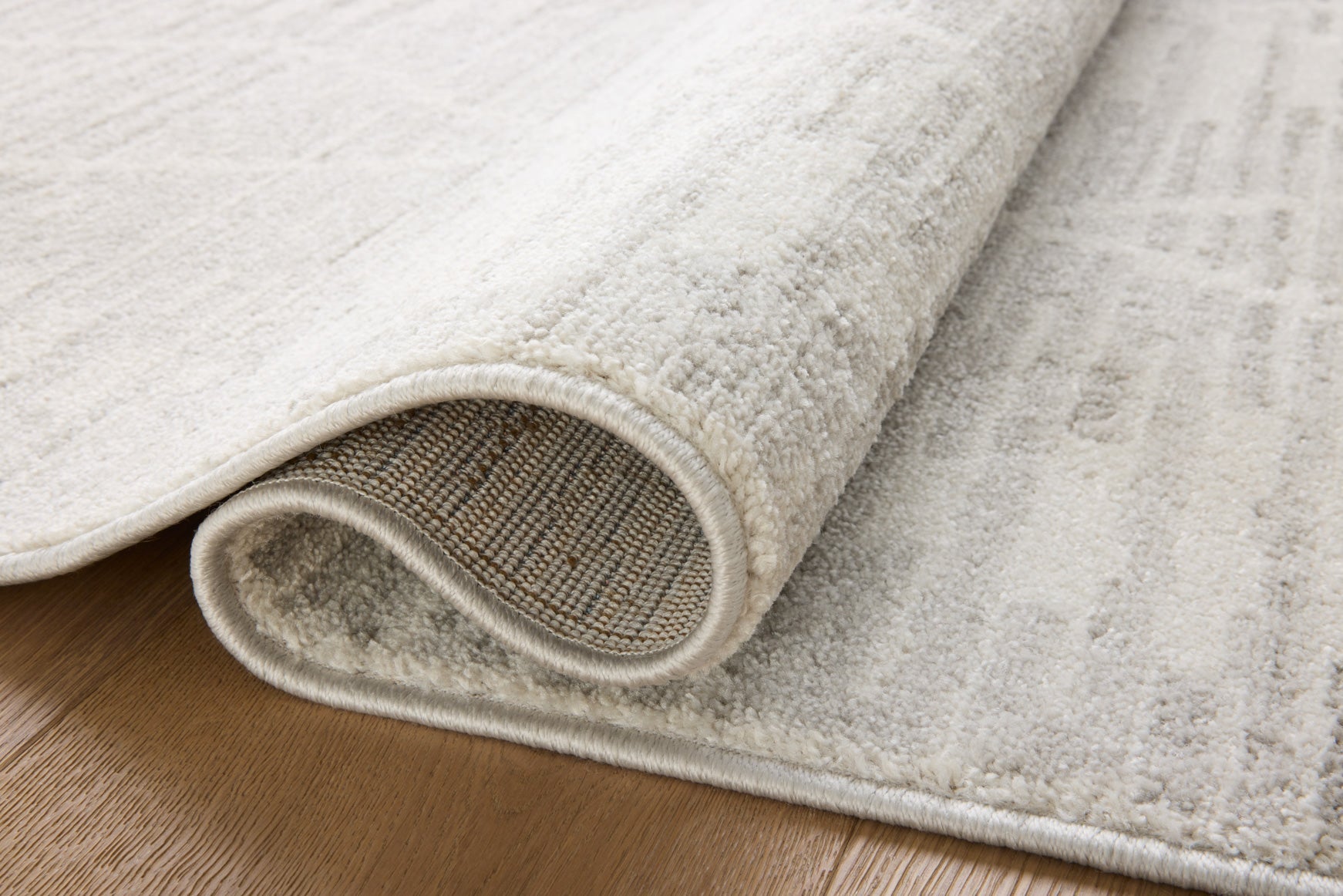 Loloi II Kamala Ivory / Silver Rug White Cliff Studio Area Rugs