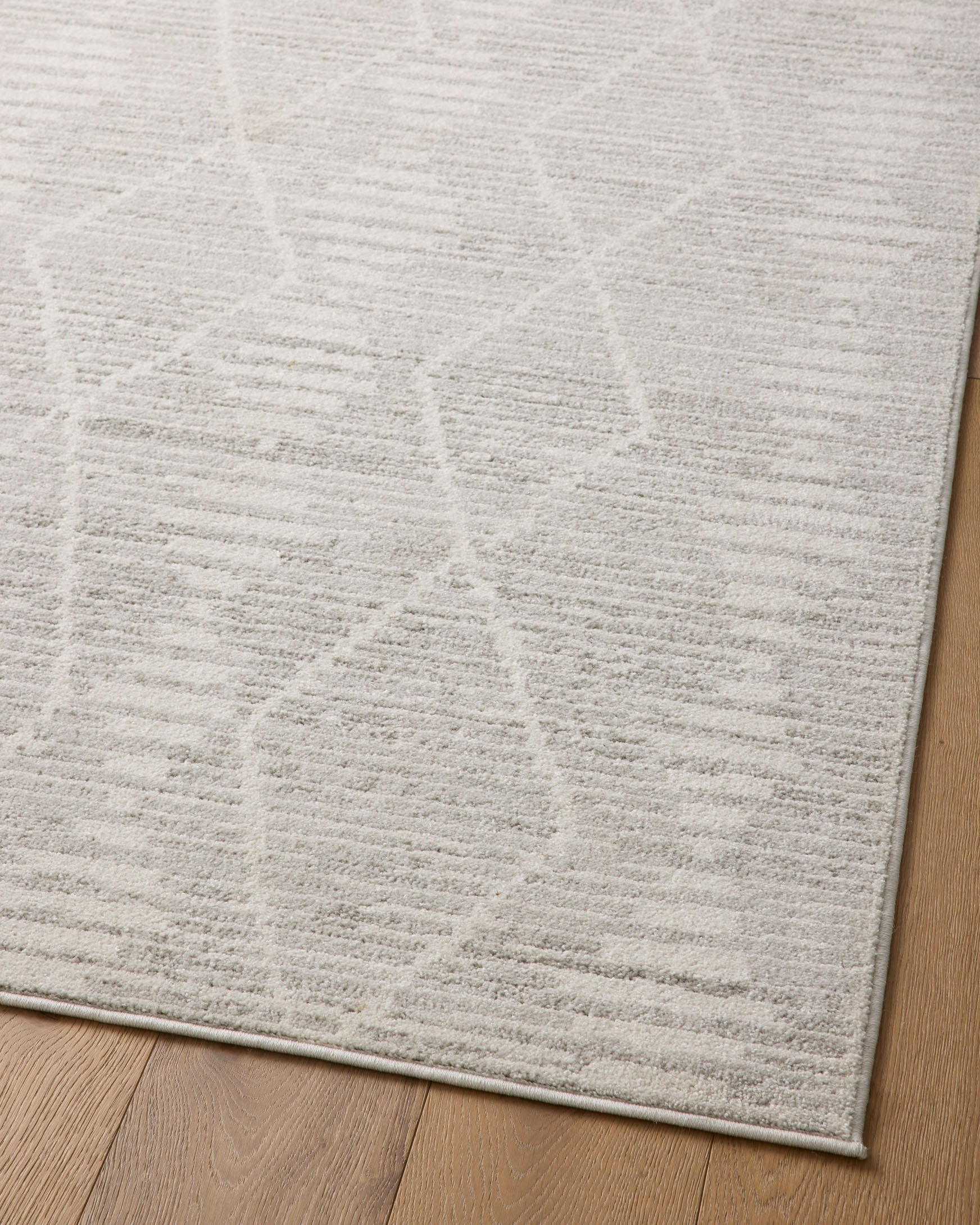 Loloi II Kamala Ivory / Silver Rug White Cliff Studio Area Rugs