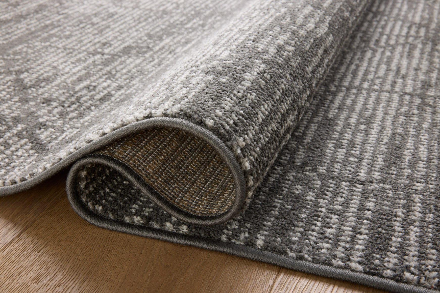 Loloi II Kamala Charcoal / Ivory Rug White Cliff Studio Area Rugs