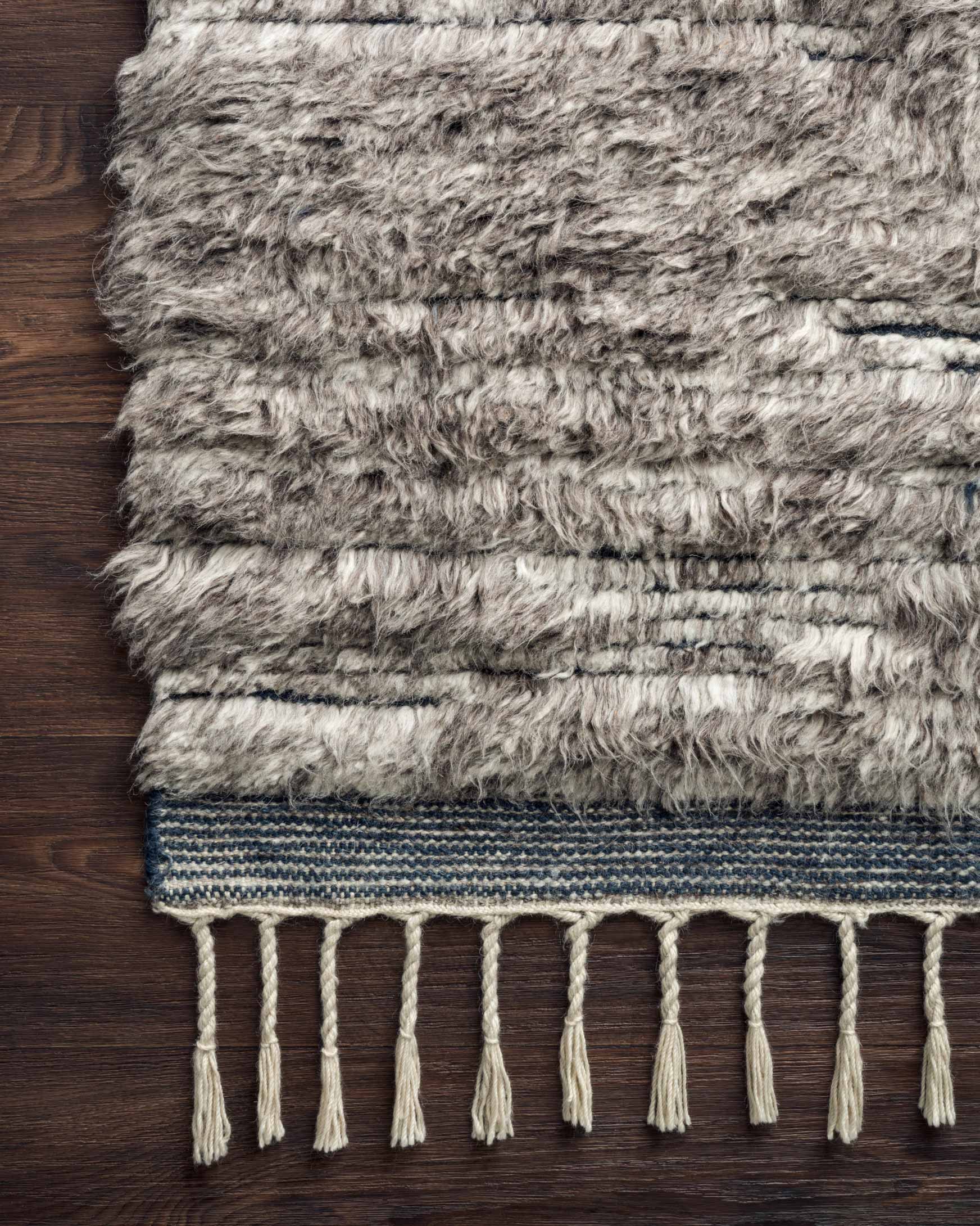 Loloi Khalid Pewter / Ink Rug White Cliff Studio Area Rugs