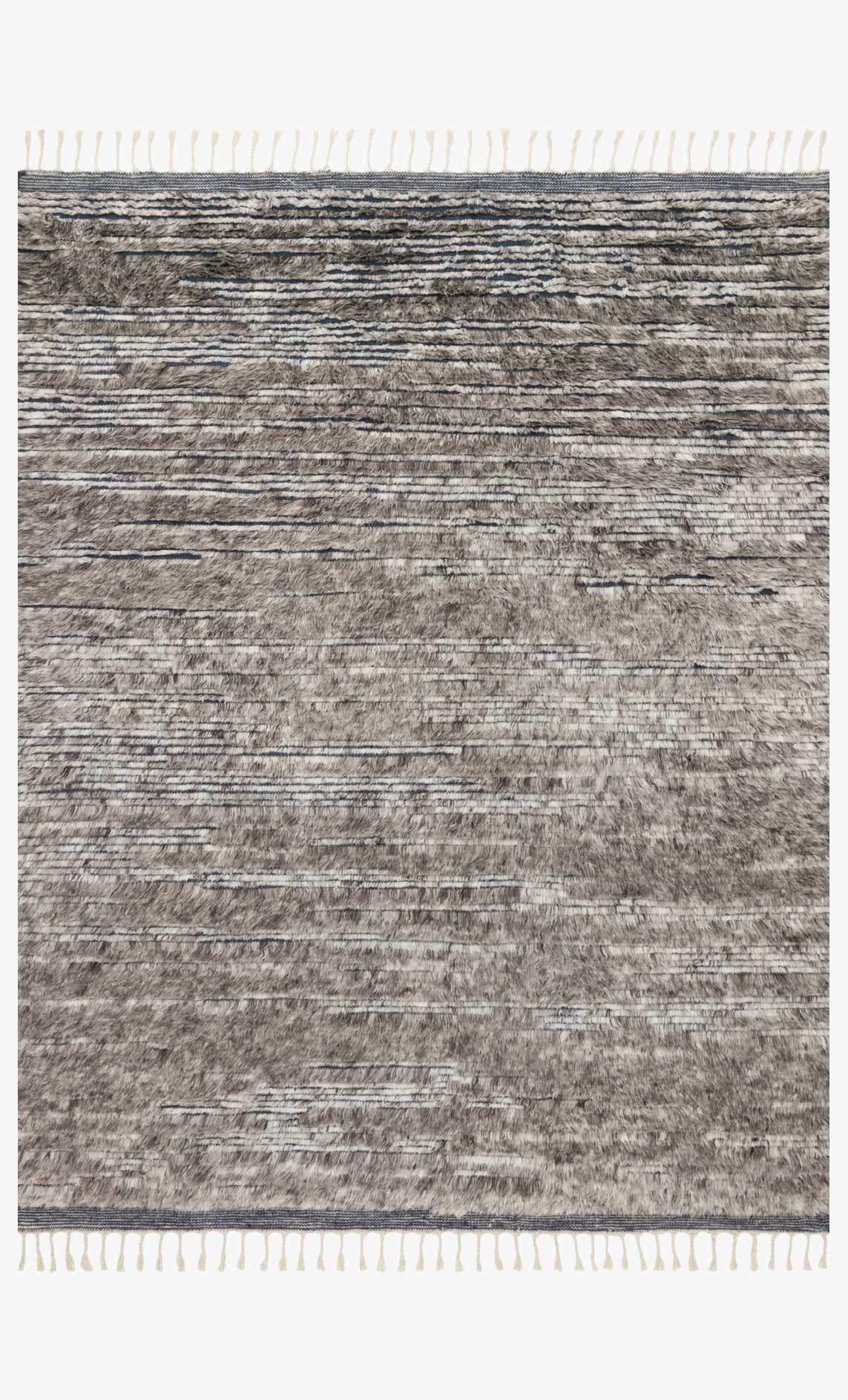 Loloi Khalid Pewter / Ink Rug White Cliff Studio Area Rugs