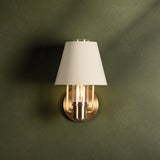 Cassette Wall Sconce in Patina Brass