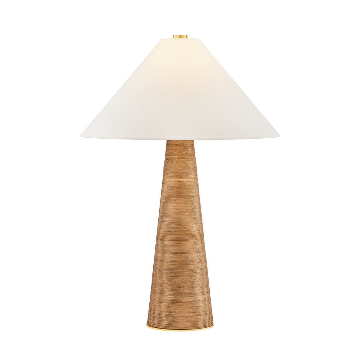 Hudson Valley Lighting Haviland Table Lamp in Aged Brass - Detail Close-Up