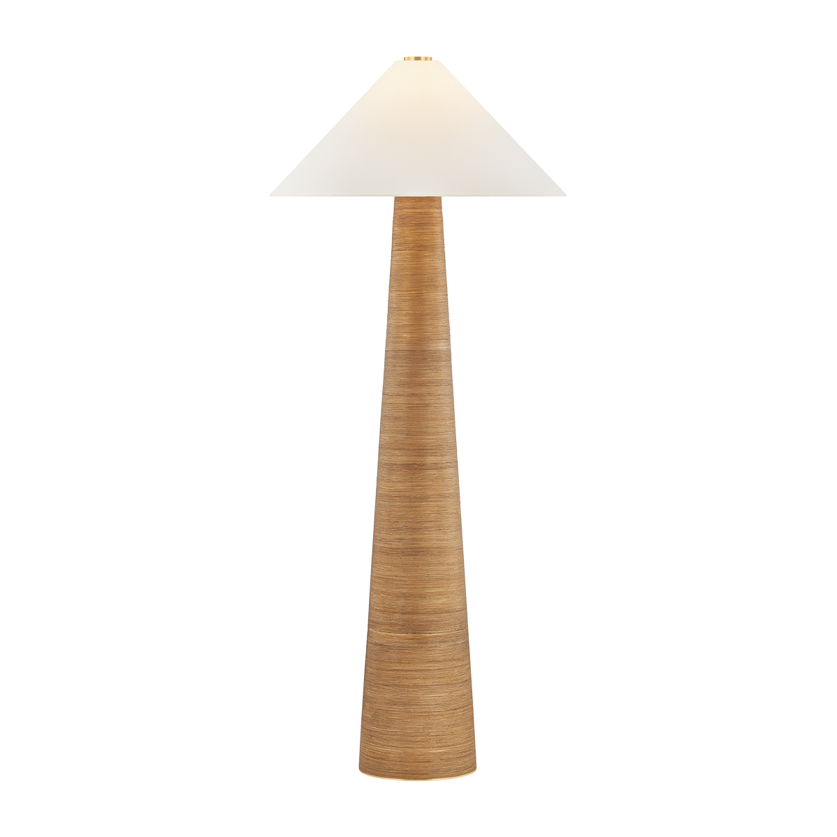 Hudson Valley Lighting Haviland Floor Lamp in Aged Brass - Detail Close-Up
