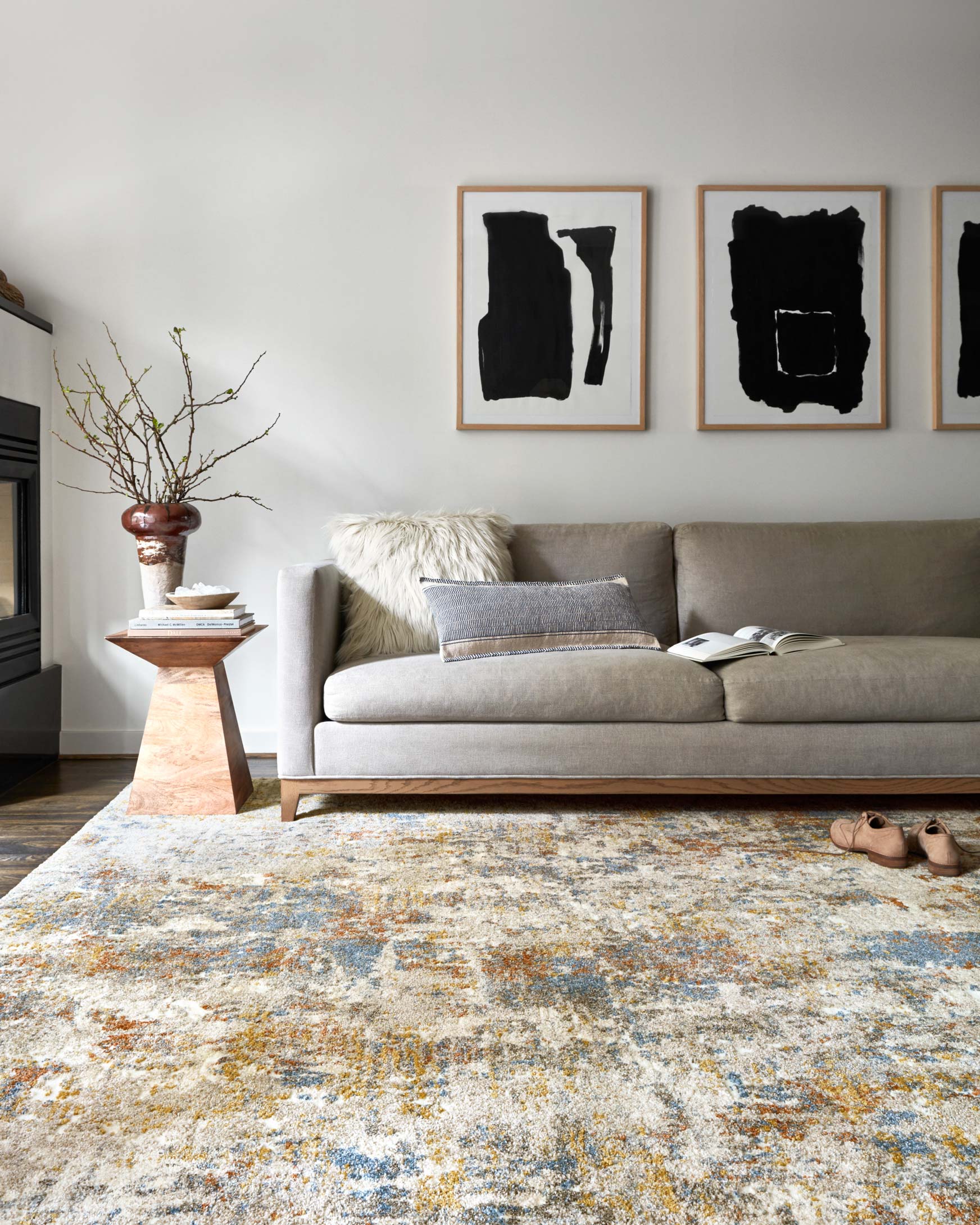 Loloi Landscape Multi Rug White Cliff Studio Area Rugs