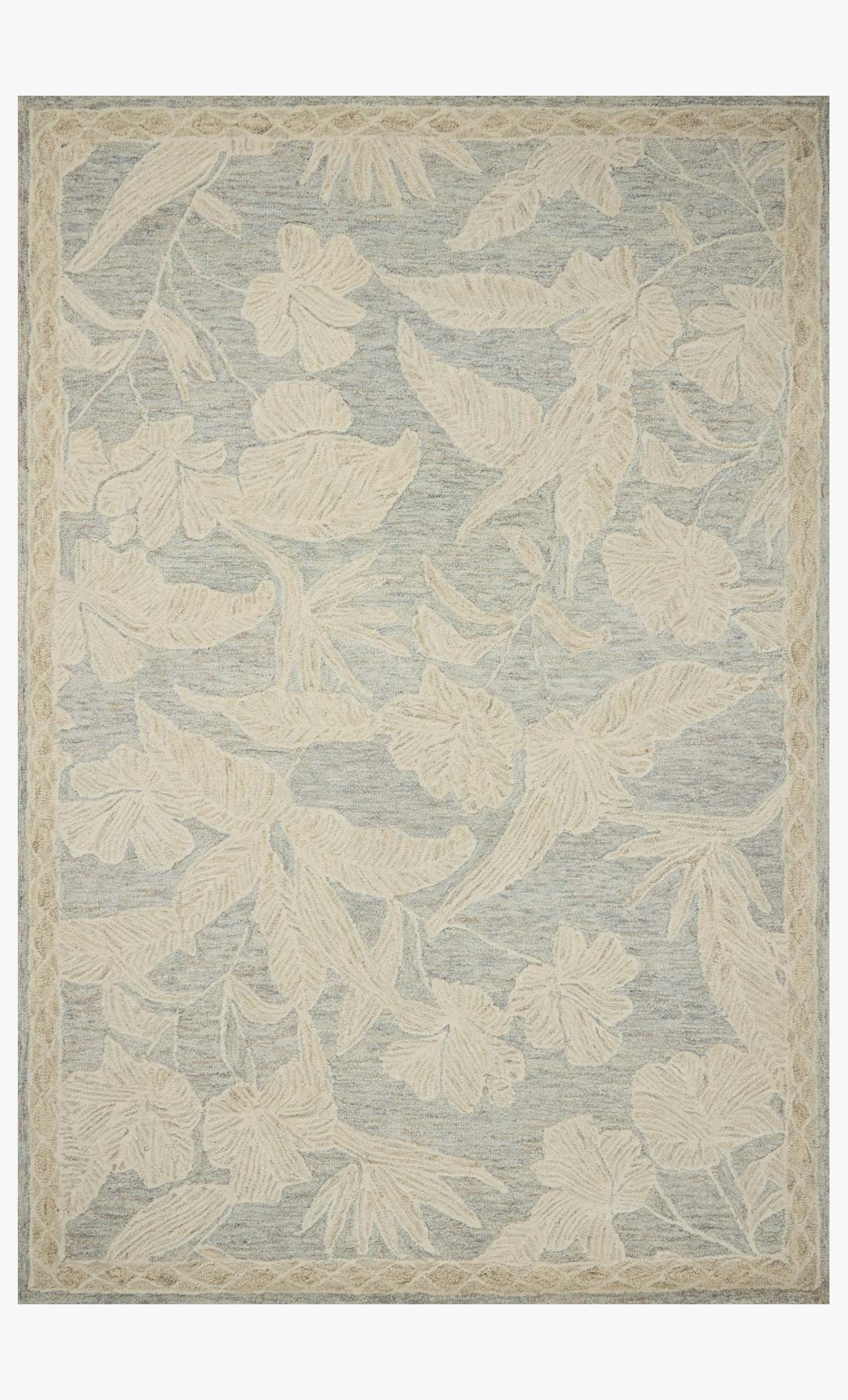 Loloi Lenore Blue / Natural Rug White Cliff Studio Area Rugs
