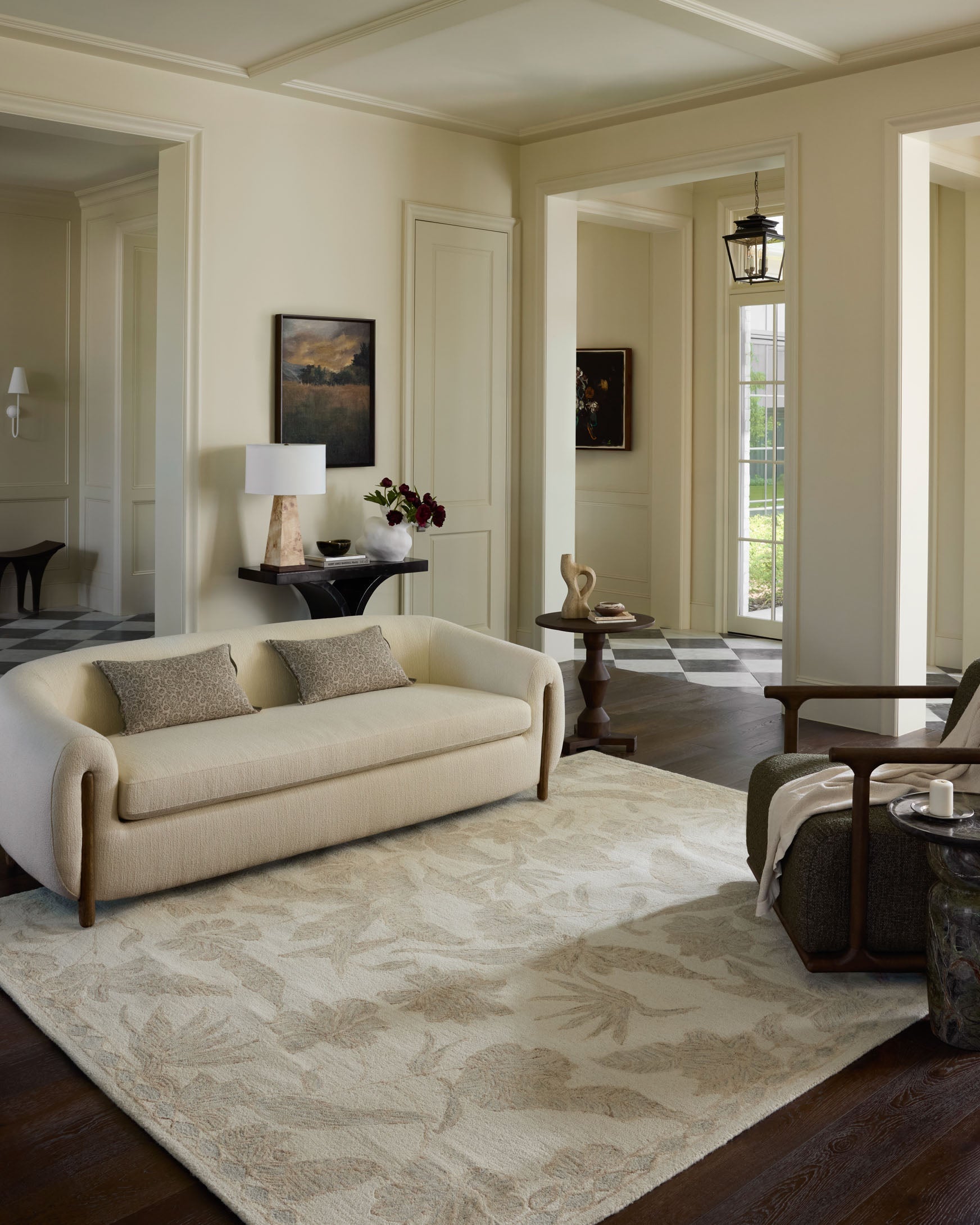 Loloi Lenore Ivory / Multi Rug White Cliff Studio Area Rugs