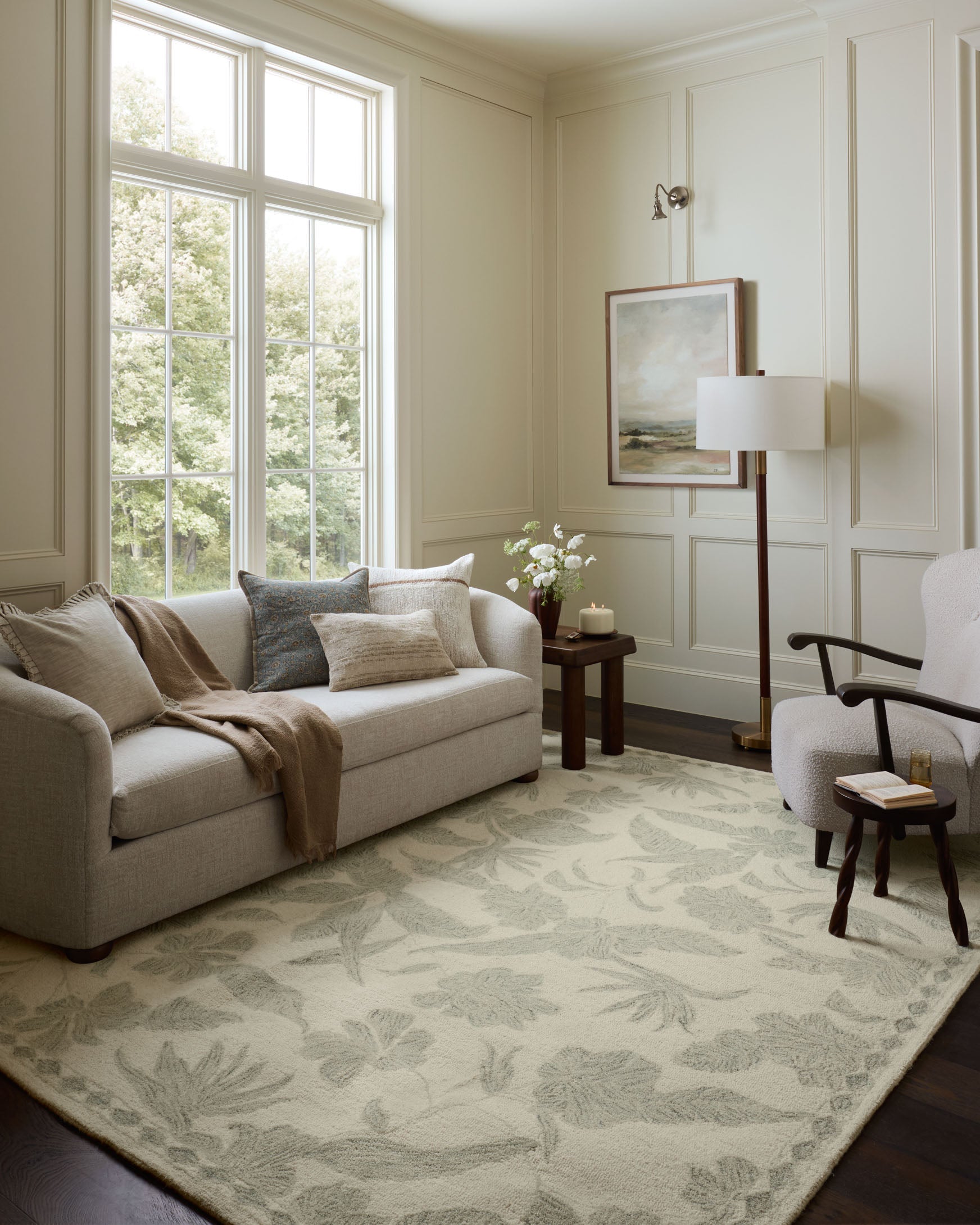 Loloi Lenore Ivory / Sky Rug White Cliff Studio Area Rugs