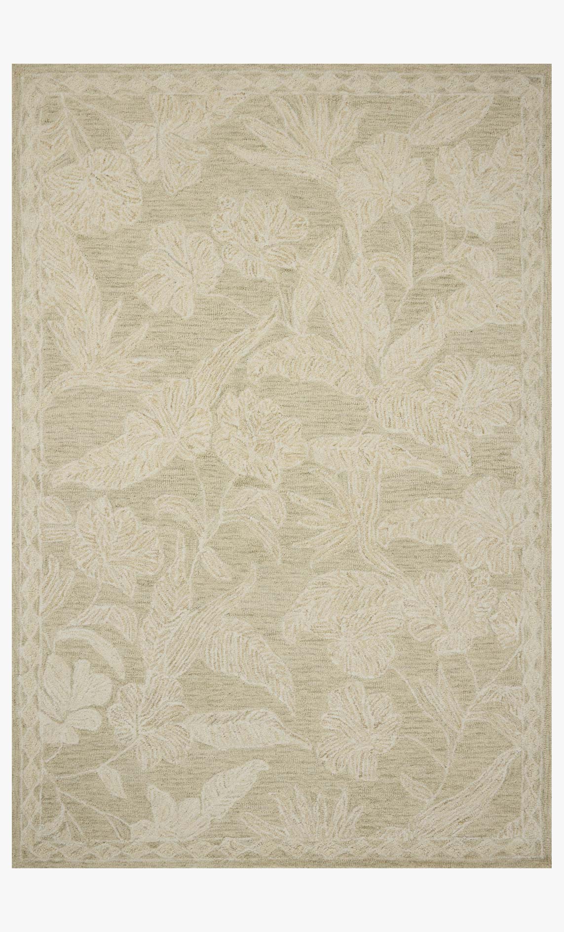 Loloi Lenore Sage / Natural Rug White Cliff Studio Area Rugs
