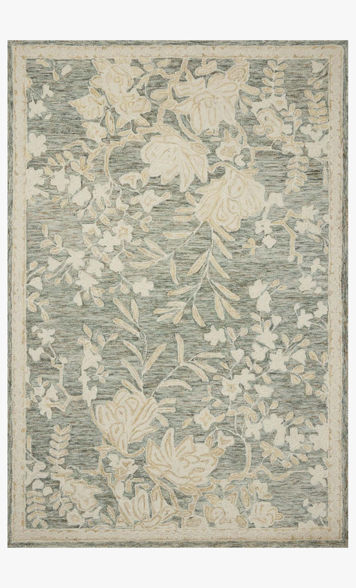Loloi Lenore Lagoon / Wheat Rug White Cliff Studio Area Rugs