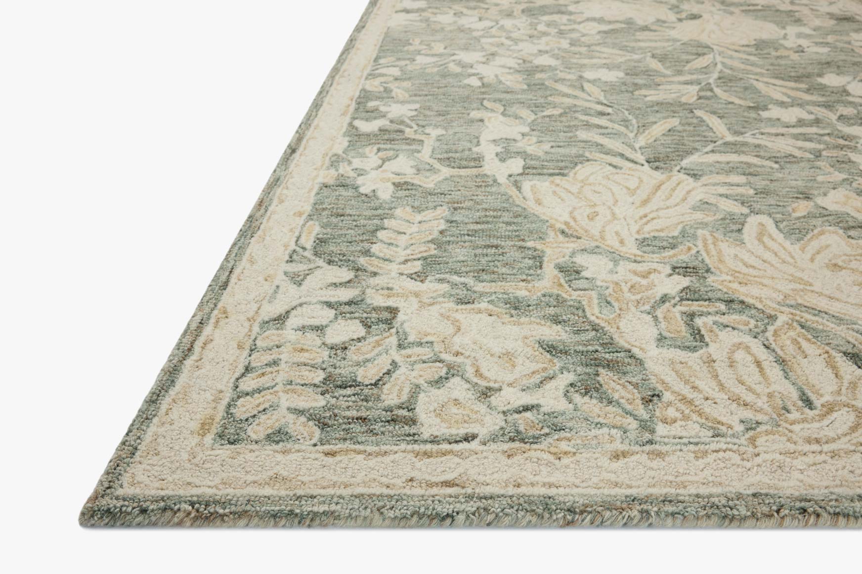 Loloi Lenore Lagoon / Wheat Rug White Cliff Studio Area Rugs