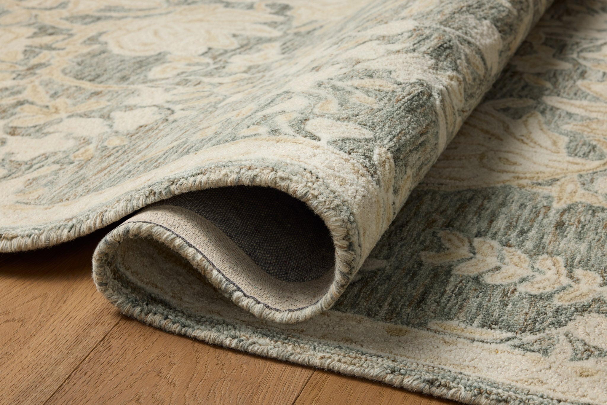 Loloi Lenore Lagoon / Wheat Rug White Cliff Studio Area Rugs