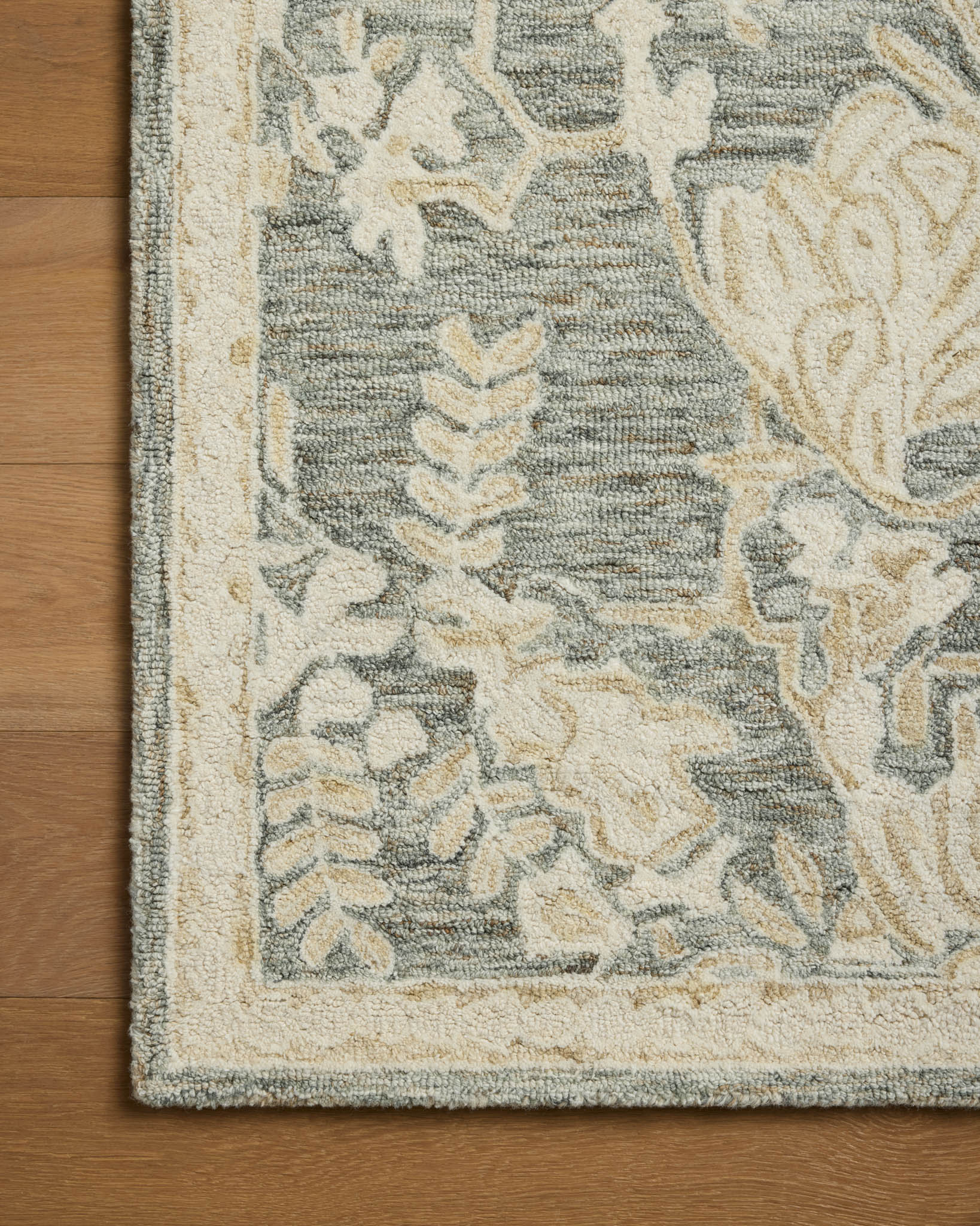 Loloi Lenore Lagoon / Wheat Rug White Cliff Studio Area Rugs