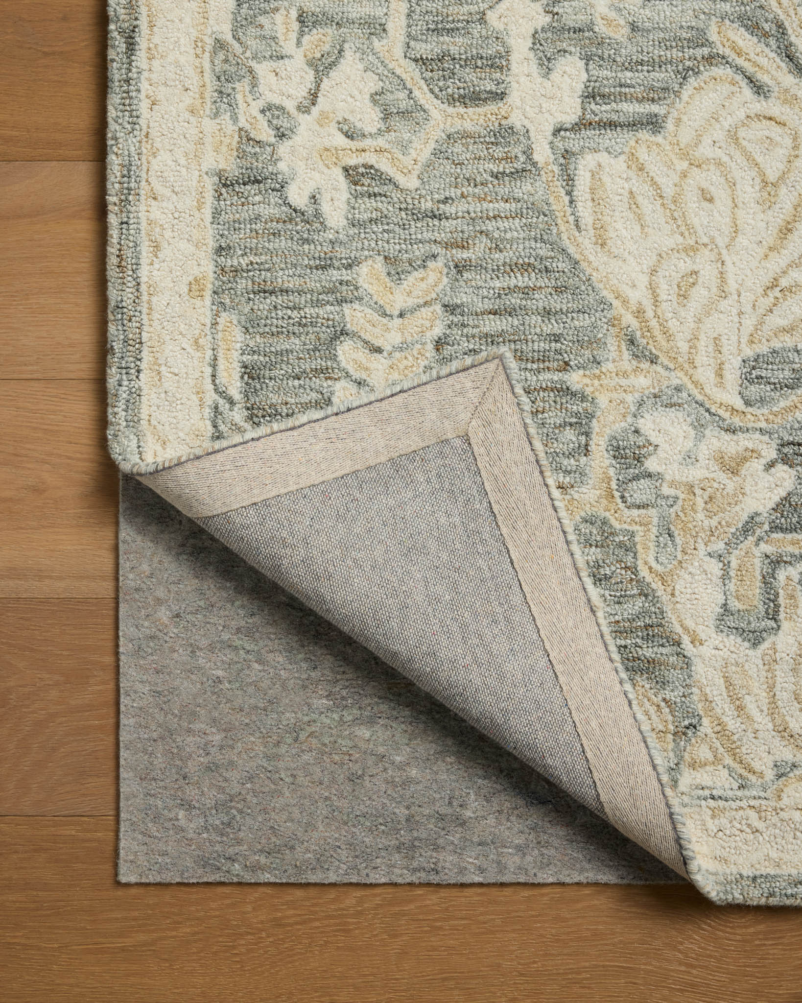 Loloi Lenore Lagoon / Wheat Rug White Cliff Studio Area Rugs