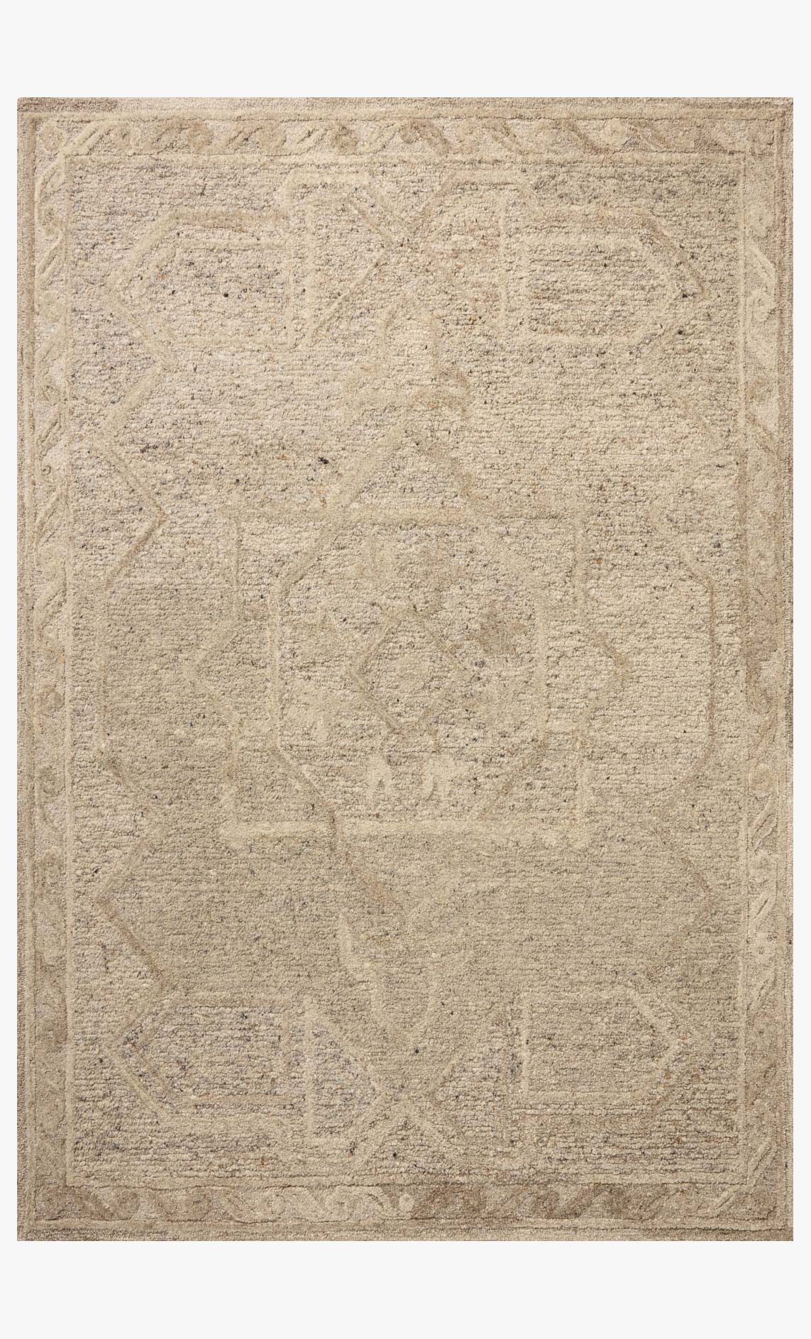 Loloi Mabel Stone / Sand Rug White Cliff Studio Area Rugs