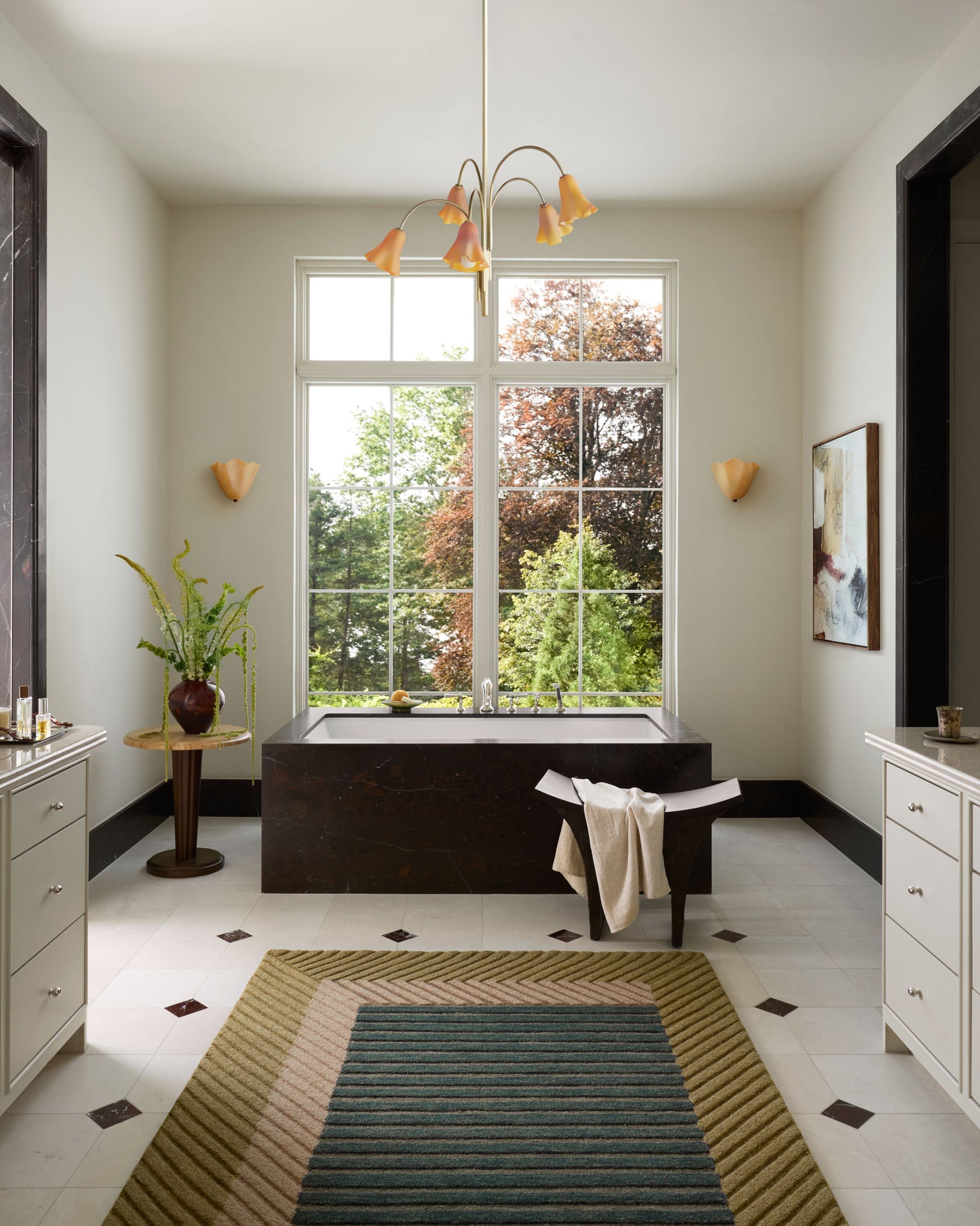 Brigette Romanek x Loloi Madi Green / Multi Rug White Cliff Studio Area Rugs