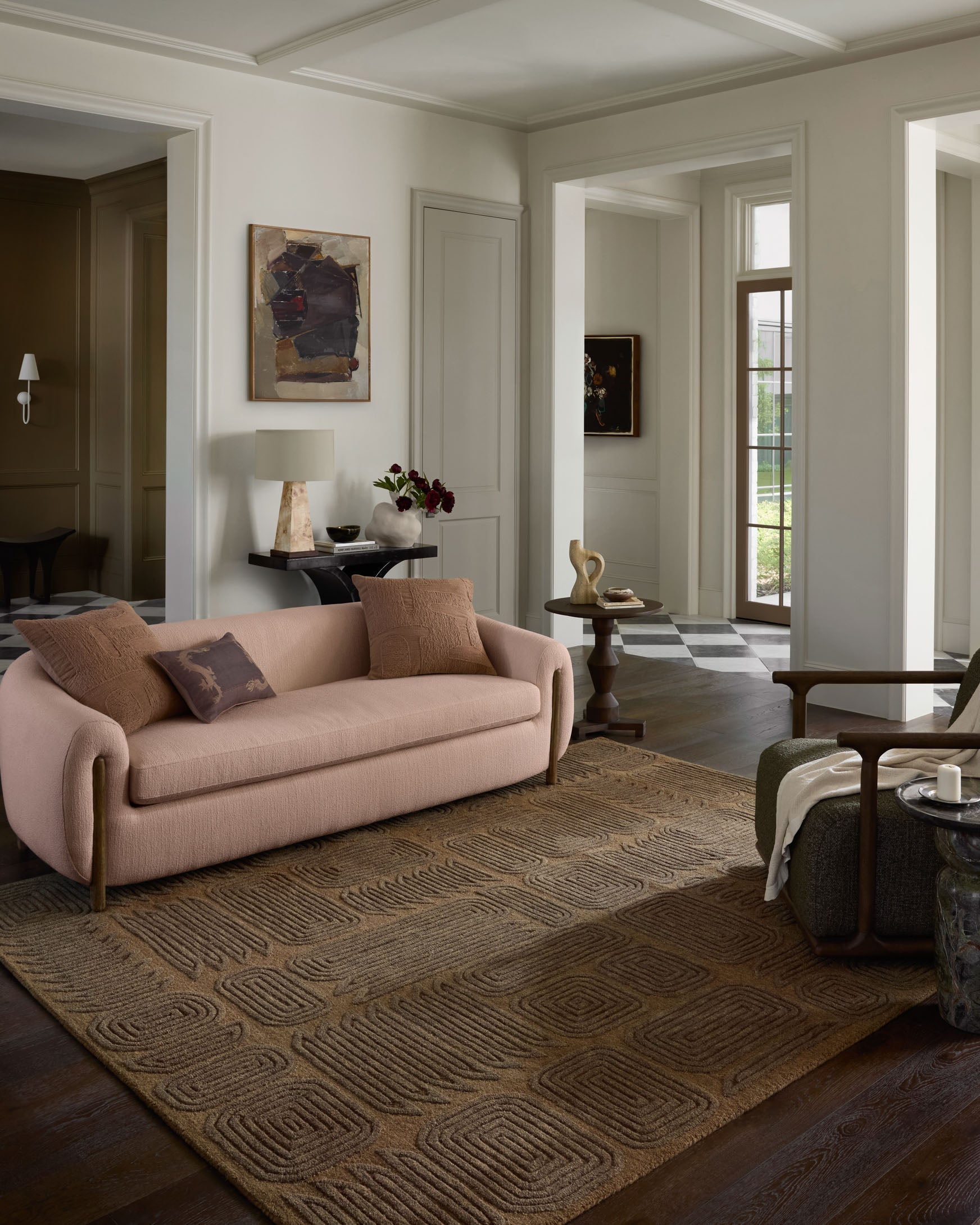 Brigette Romanek x Loloi Madi Mocha / Cocoa Rug White Cliff Studio Area Rugs