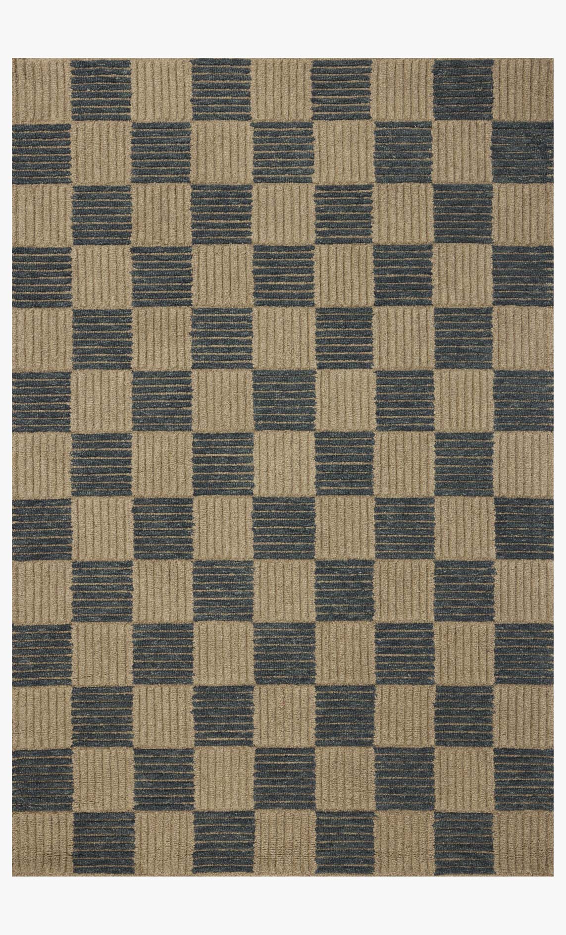 Brigette Romanek x Loloi Madi Taupe / Navy Rug White Cliff Studio Area Rugs