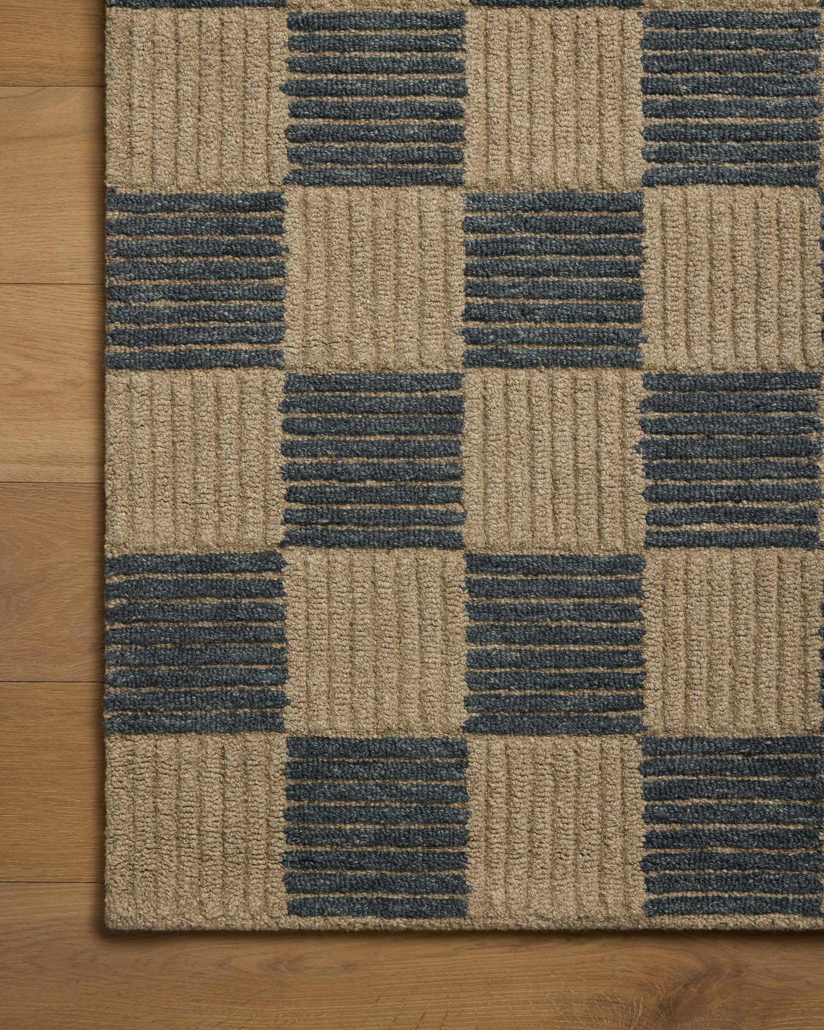 Brigette Romanek x Loloi Madi Taupe / Navy Rug White Cliff Studio Area Rugs
