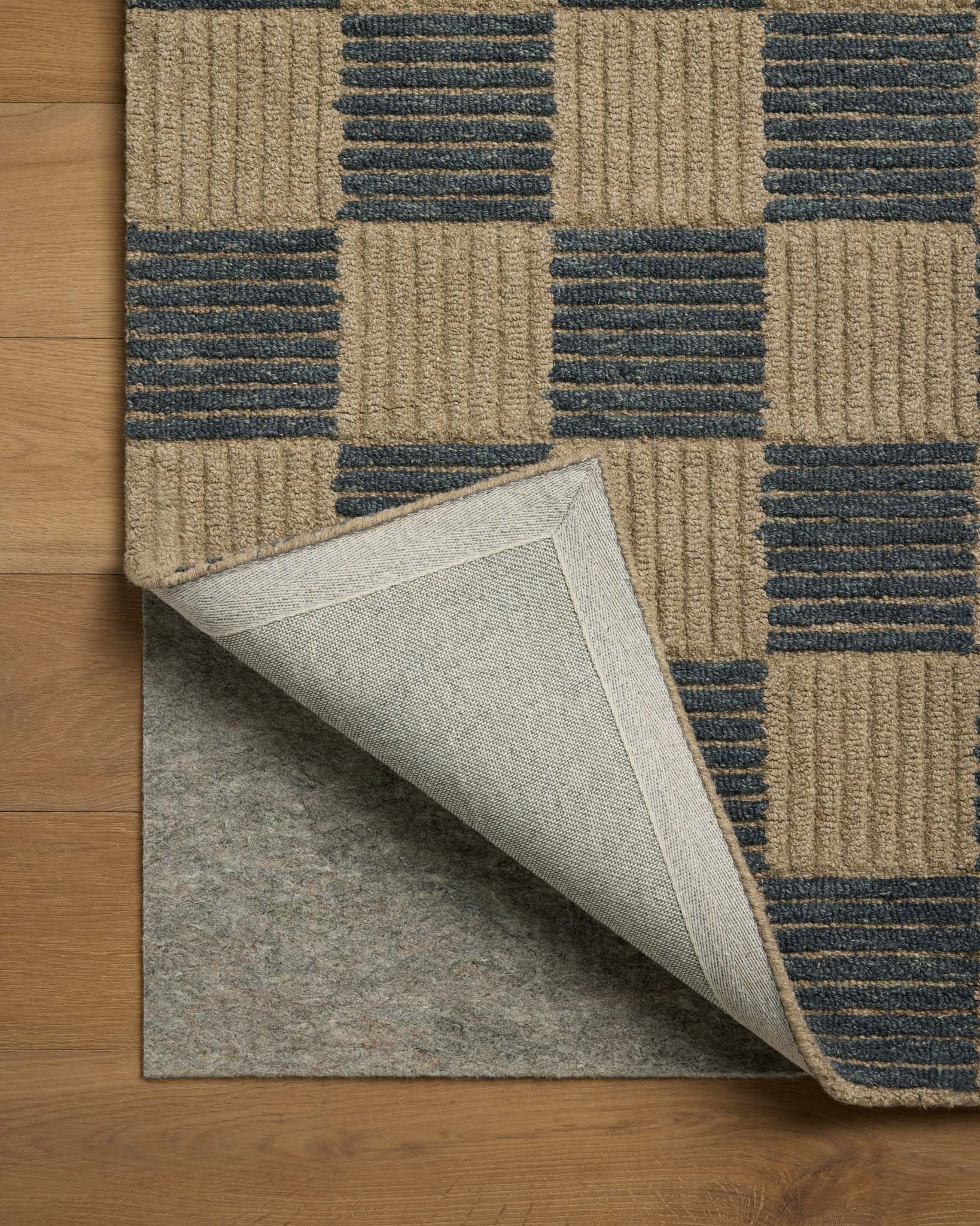 Brigette Romanek x Loloi Madi Taupe / Navy Rug White Cliff Studio Area Rugs