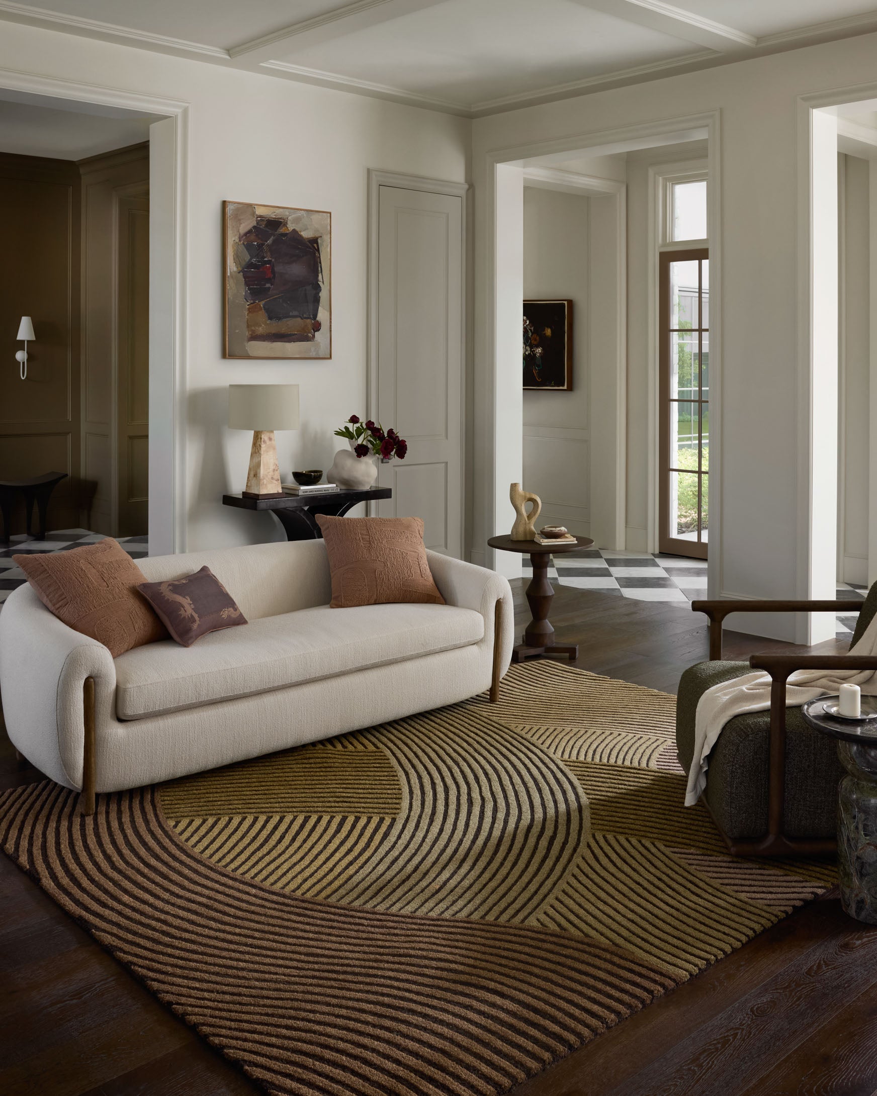 Brigette Romanek x Loloi Madi Espresso / Multi Rug White Cliff Studio Area Rugs