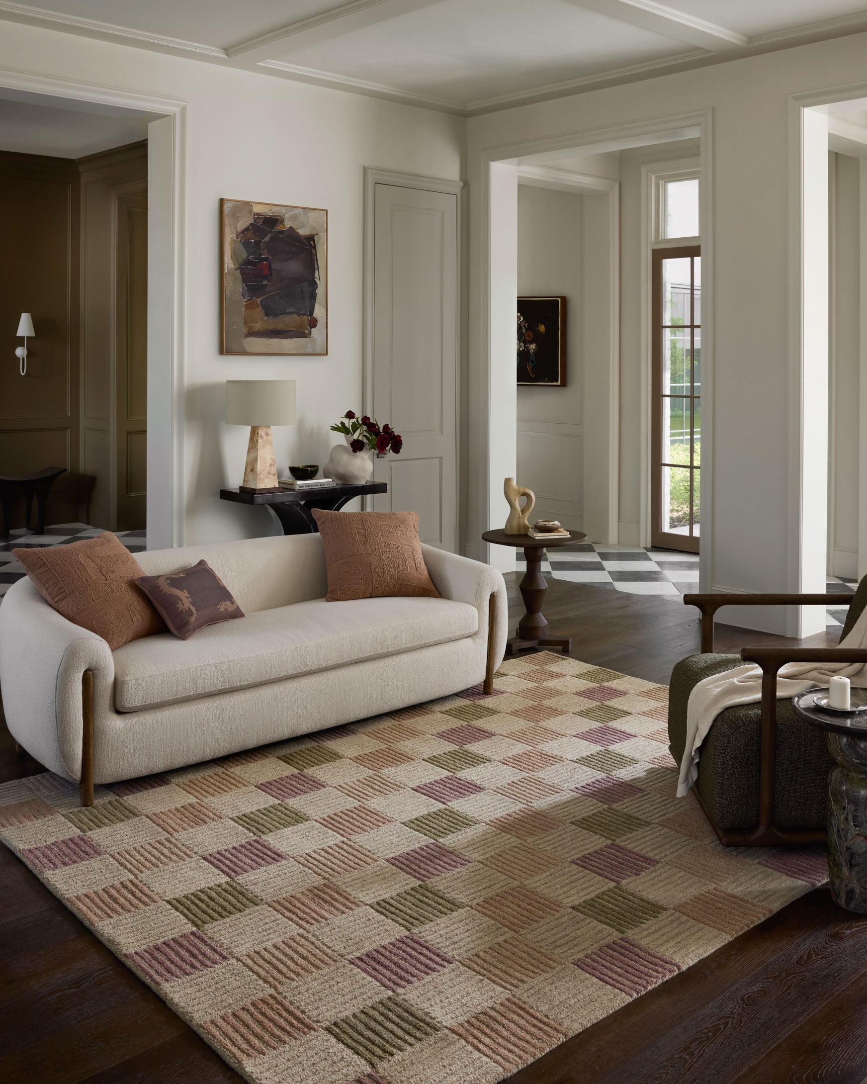 Brigette Romanek x Loloi Madi Natural / Multi Rug White Cliff Studio Area Rugs